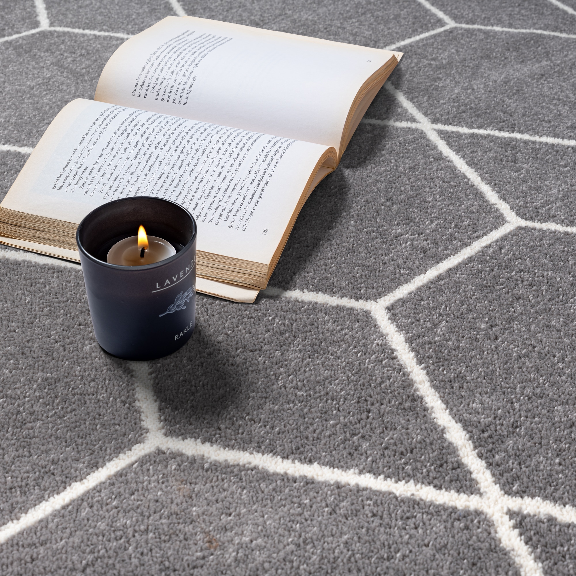 Sanat Teppich »Trellis , auch als Läufer und Rund« rechteckig 10 mm Höhe Kurzflor, skandi, boho, große Farbauswahl, alle Räume