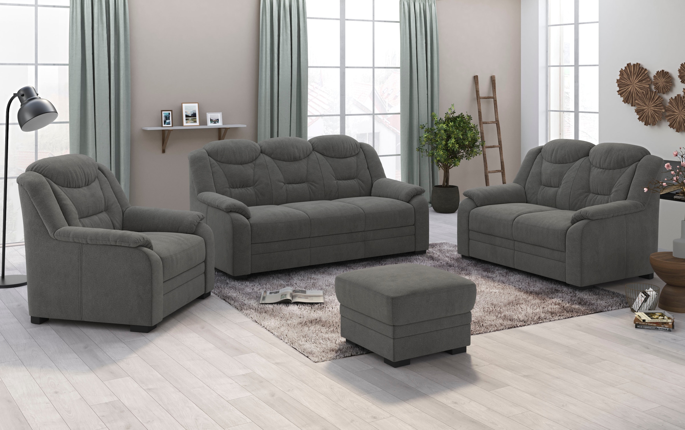 COTTA 3-Sitzer »Marcus« Sofa mit hoher Rückenlehne günstig online kaufen