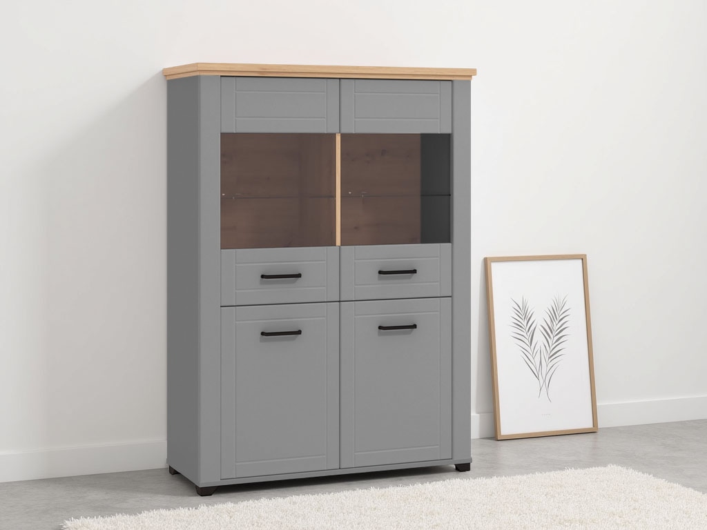 Home affaire Vitrine »Valencia«, 2 Türen mit 4mm-Sicherheitsglas, Breite 10 günstig online kaufen