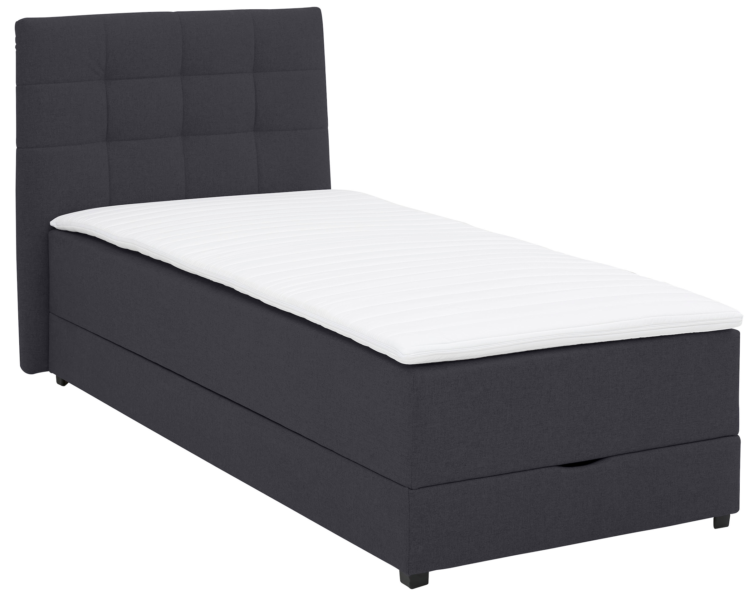 Lüttenhütt Boxbett »Mieke«, incl. Bettkasten und Topper, Bezug imprägniert, 2 Breiten