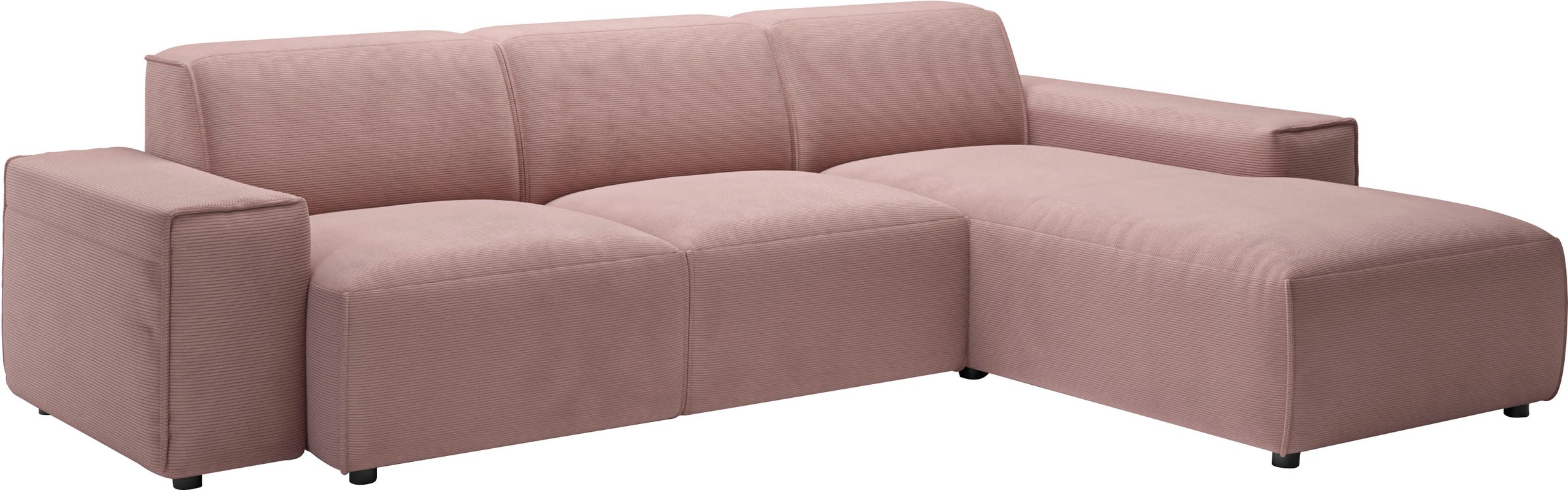 andas Ecksofa »Glimminge L-Form auch in Breitcord, Feincord + Easy care-Bezug,«, Breite 264, Zierkissen