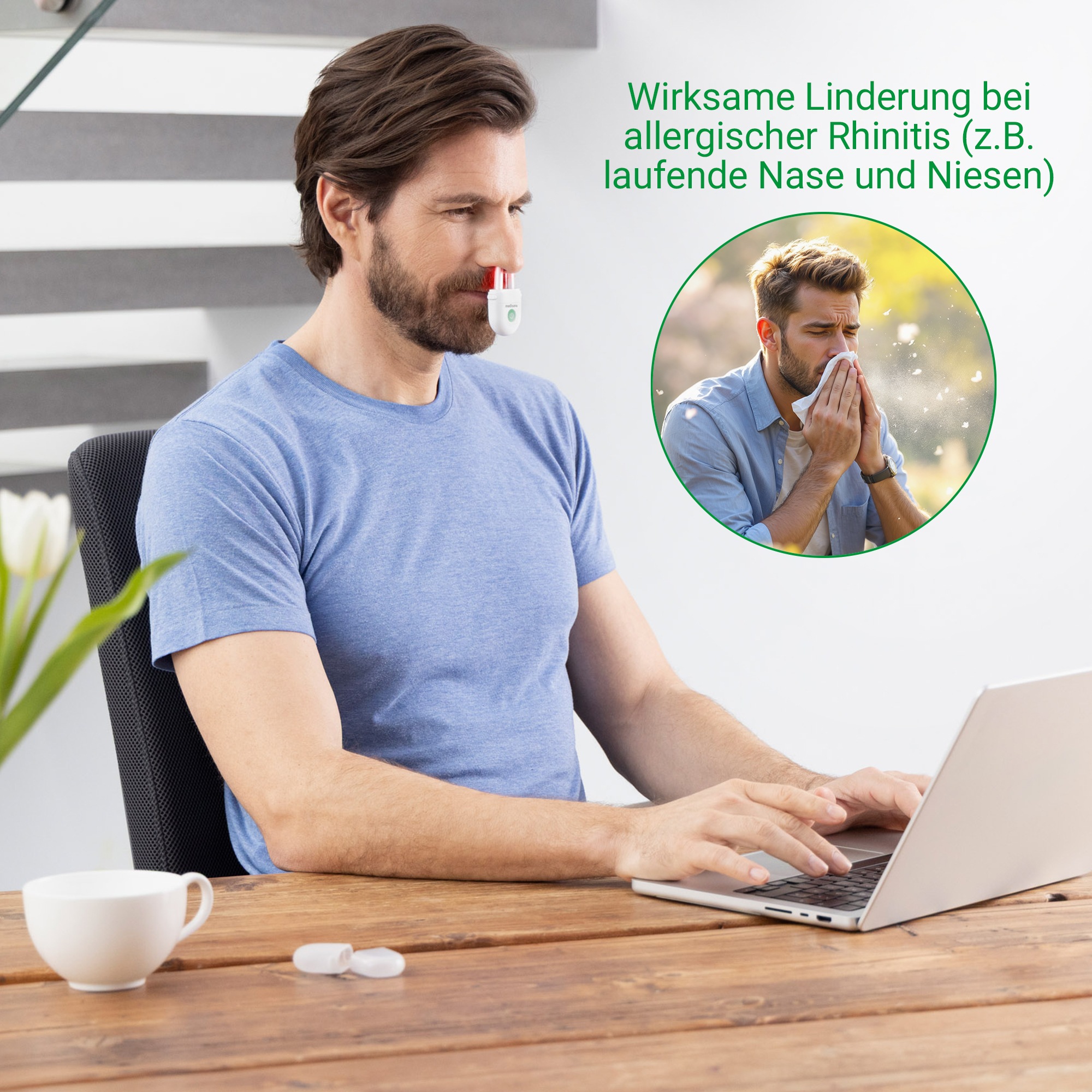Medisana Infrarotlampe »medinose«, Rot- und Infrarotlichttherapie bei allergischer Rhinitis