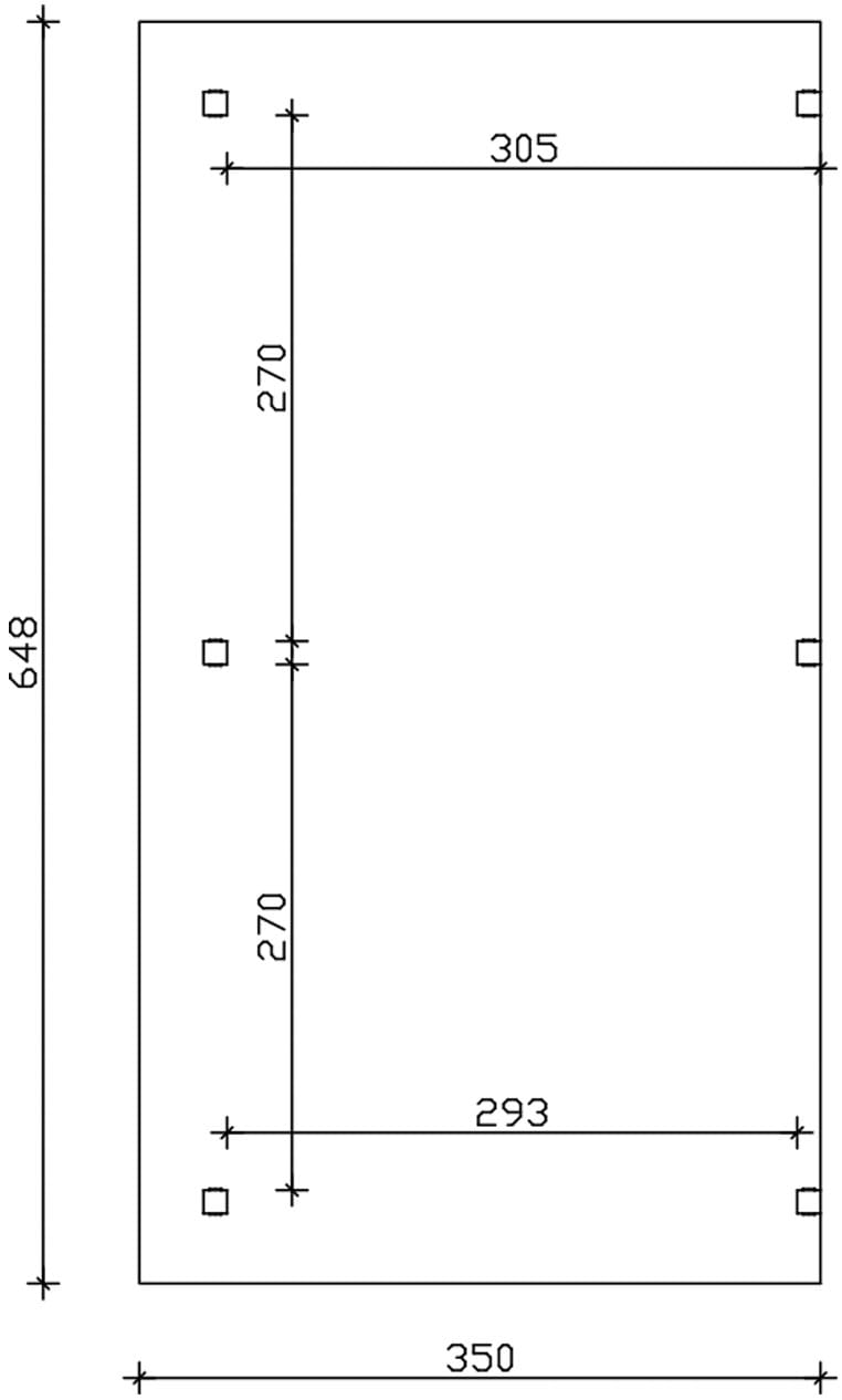 Skanholz Terrassendach »Siena« Leimholz