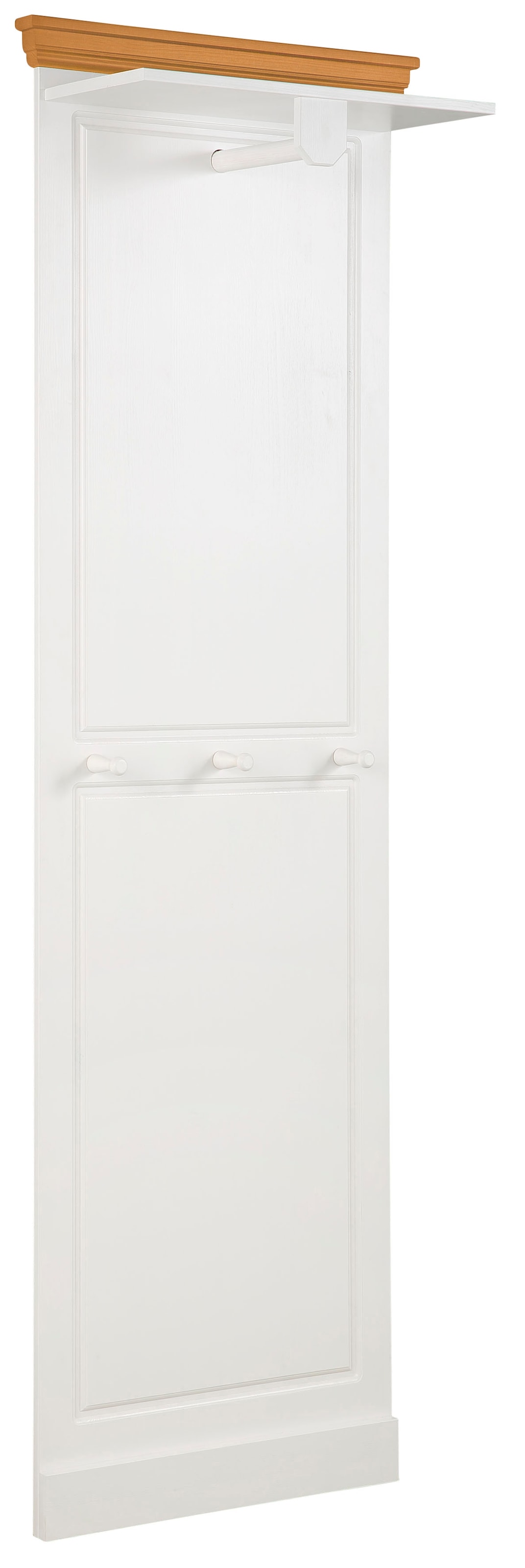 Home affaire Garderobenpaneel »Basilico«, aus massiver Kiefer, FSC®, Breite 60 cm, mit Kleiderstange, Holzhaken