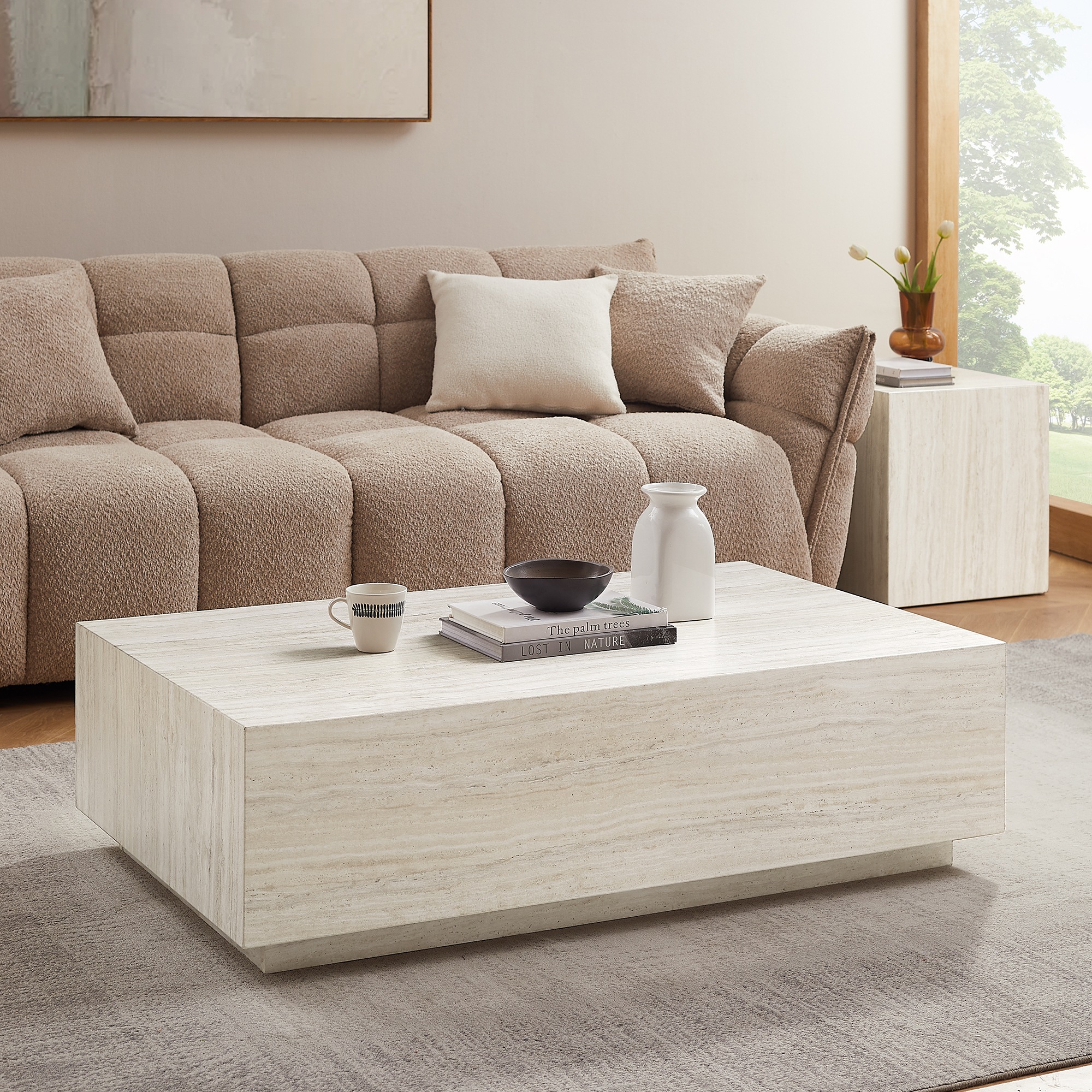 SalesFever Couchtisch »Almeria Beistelltisch B/T 120/75 cm«, rechteckig 120 günstig online kaufen