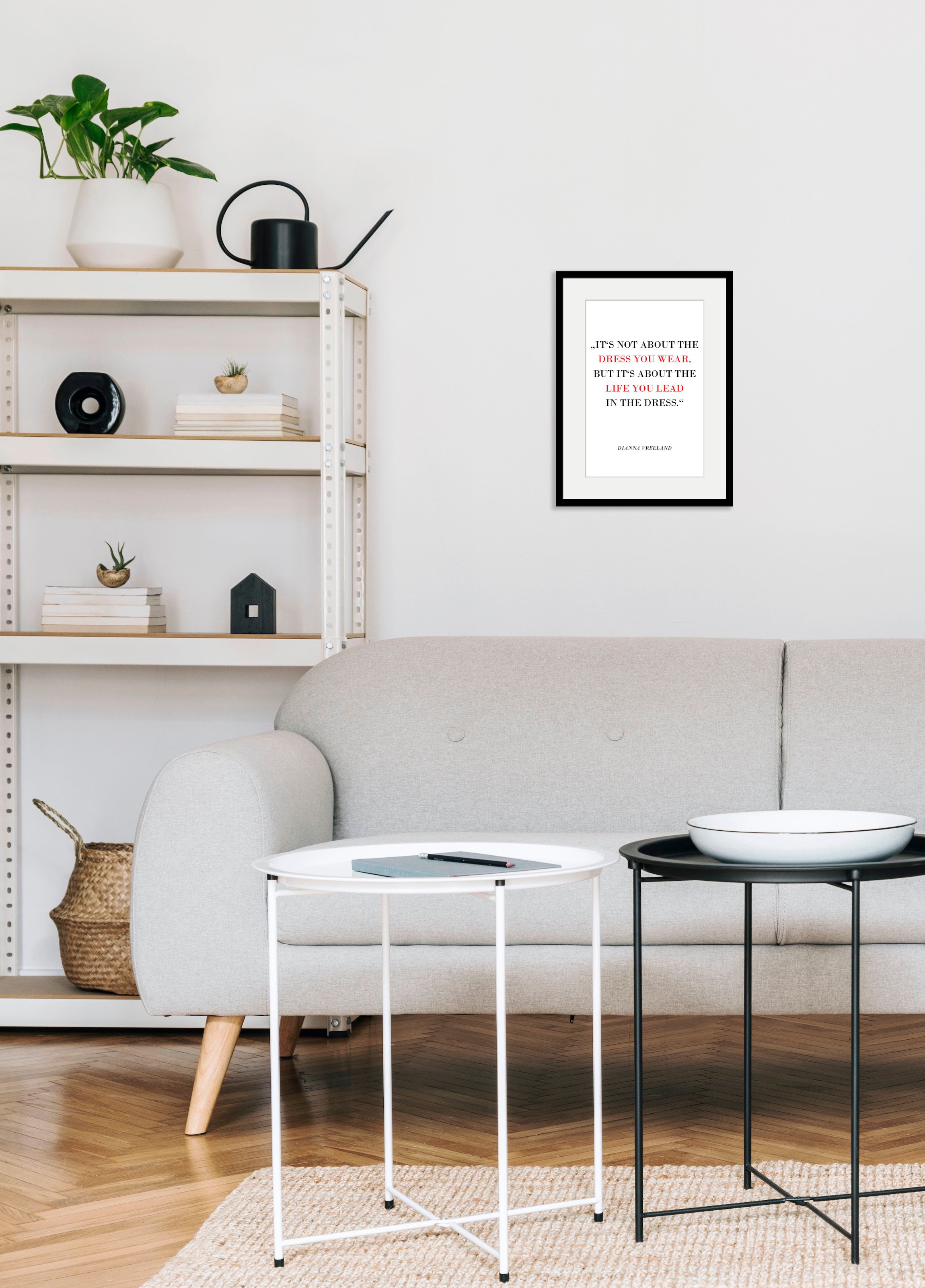 queence Bild »Mia« Schriftzug | Schriftzüge | Schwarz-Weiß | Sprüche & Texte 1 Stk. tlg. HD Premium Poster-Druck inkl. Holzrahmen