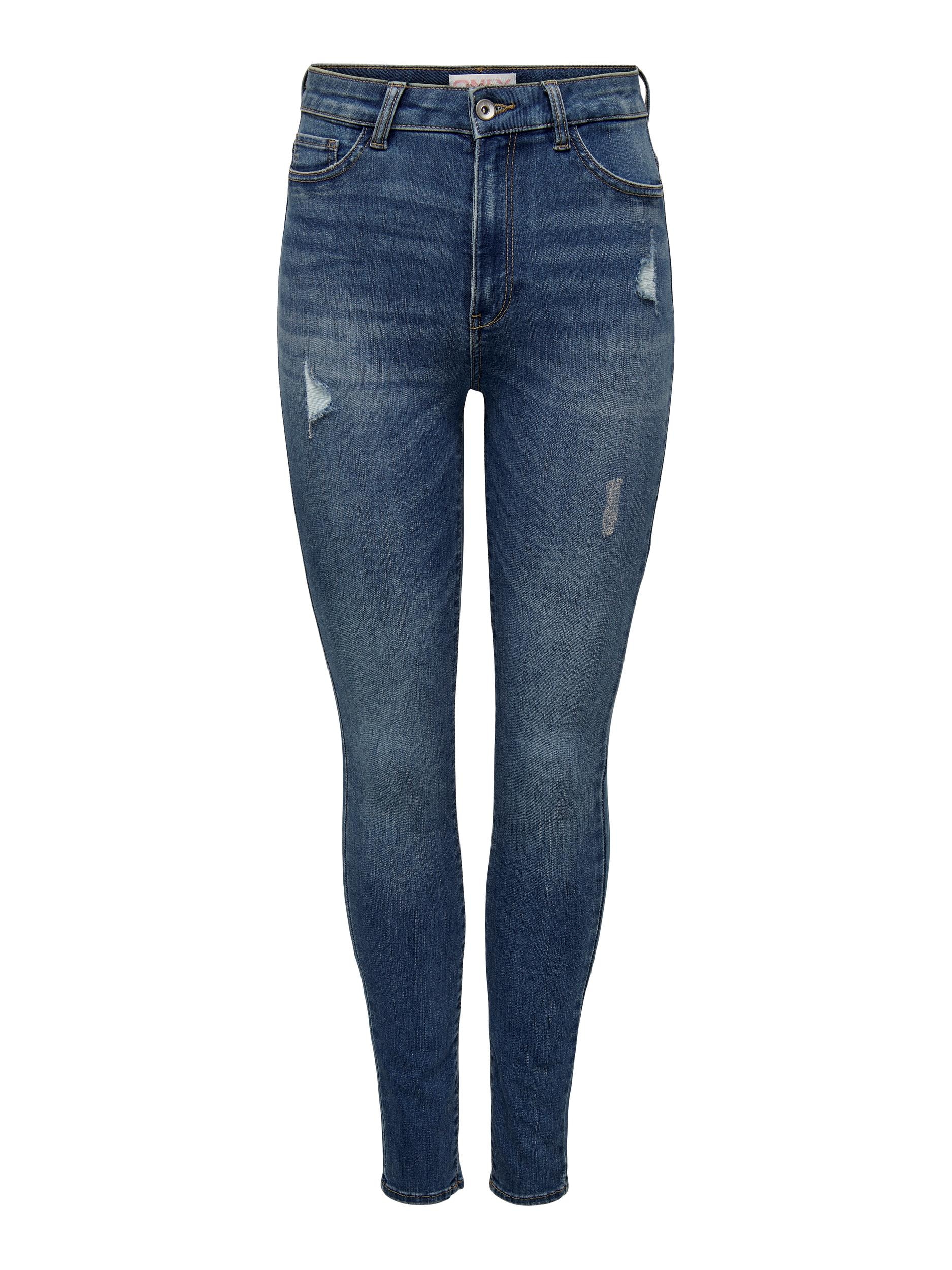 ONLY Skinny-fit-Jeans »ONLROSE – Skinny-Jeans mit hoher Taille und modischer Waschung«, skinny fit, modisch, Denim, Baumwollmischung