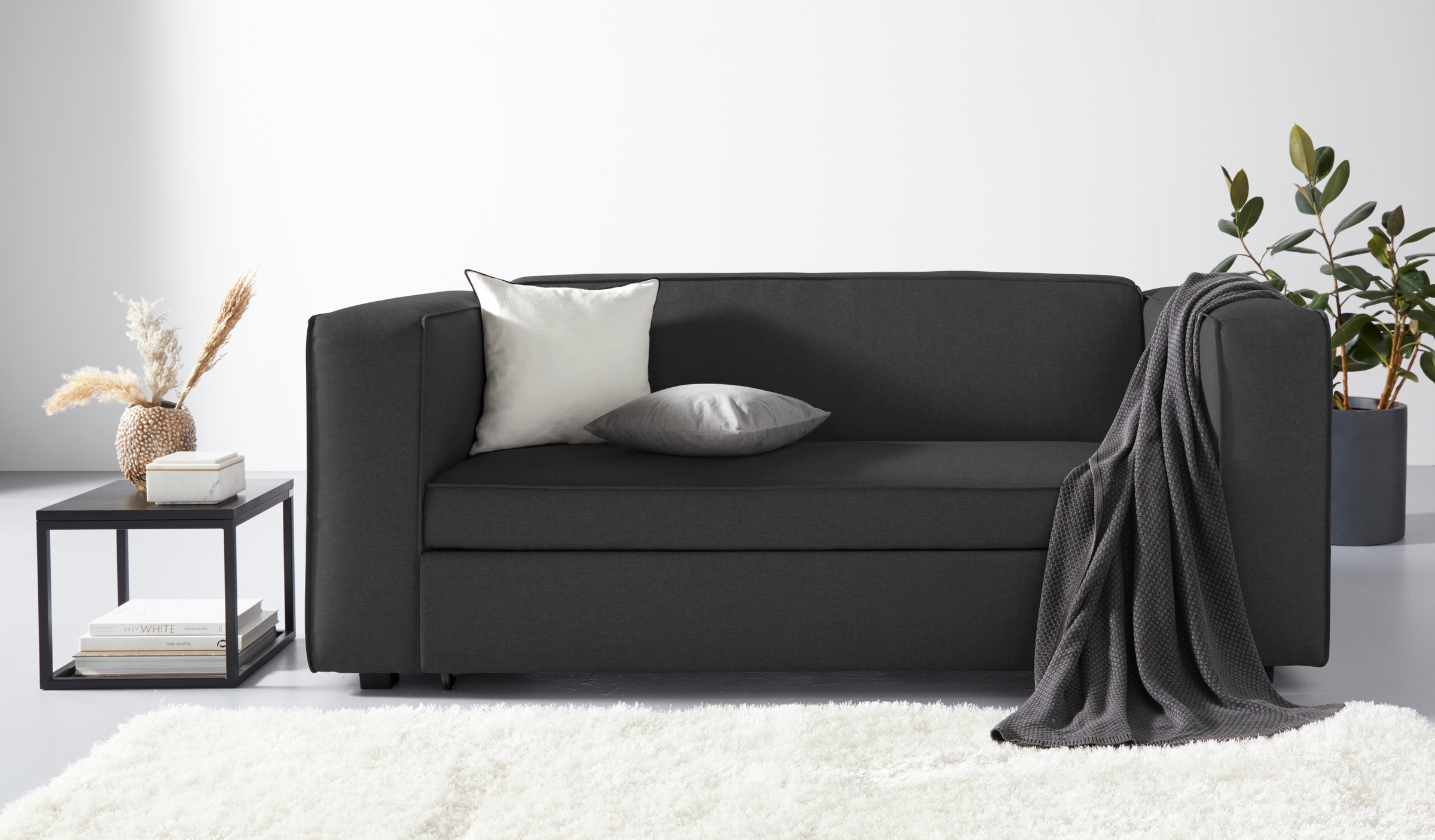 Home affaire Schlafsofa »Asmund, Design-Schlafsofa, komfortable Bedienung,« günstig online kaufen