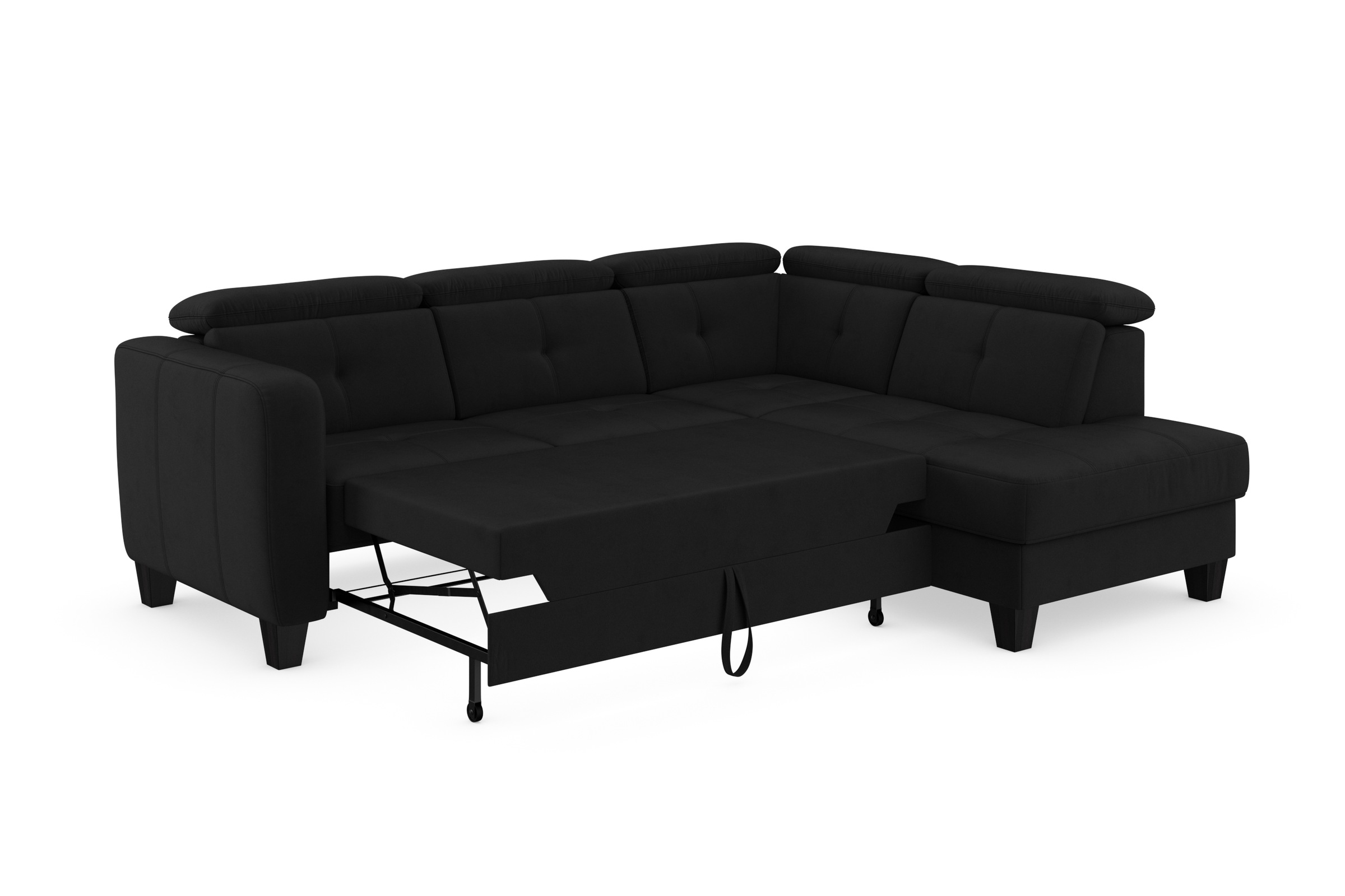 sit&more Ecksofa »Belluci L-Form«, inklusive Federkern, wahlweise mit Bettfunktion und Bettkasten