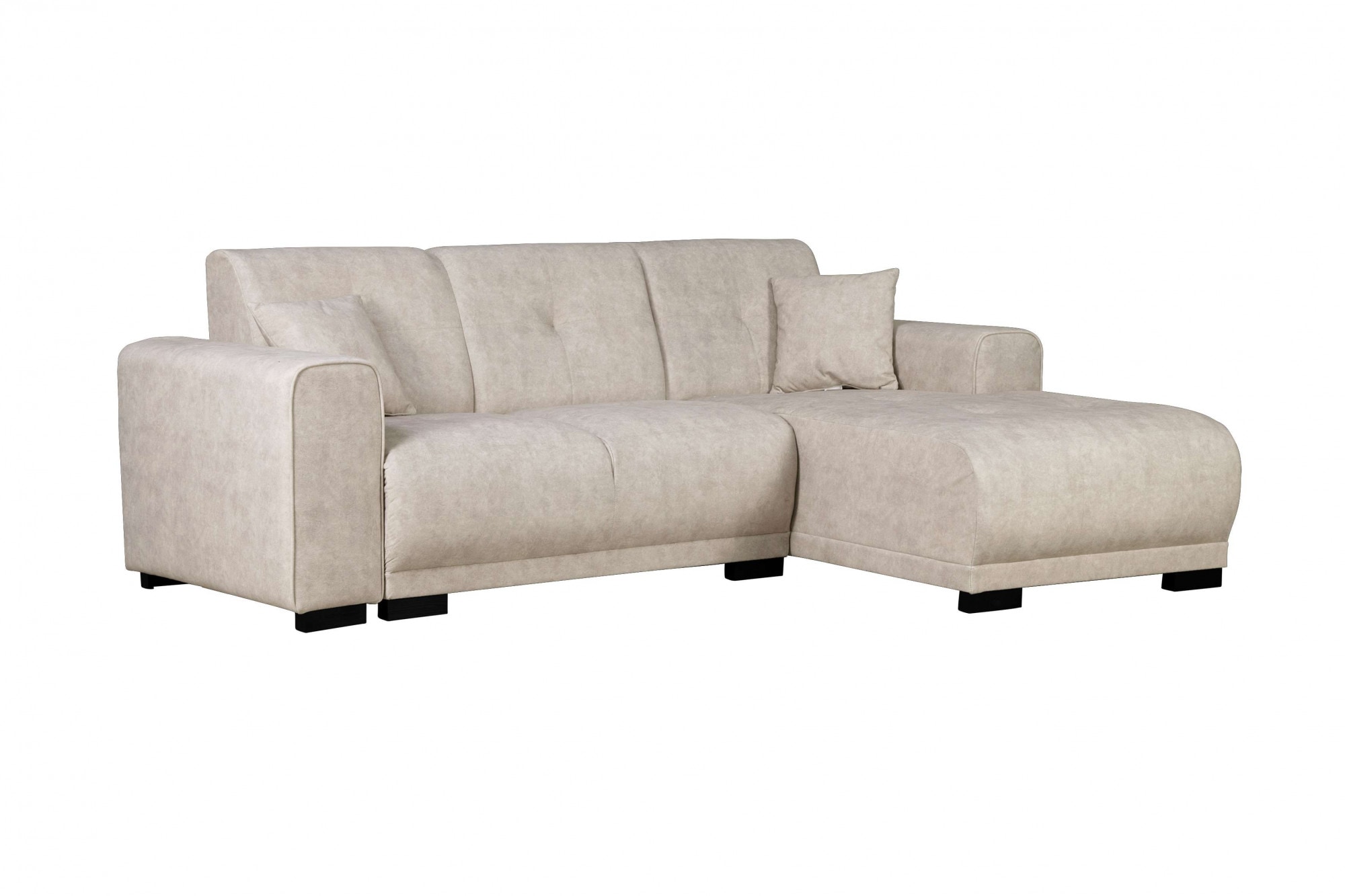 Home affaire Ecksofa »Langeland L-Form«, incl. 2 Zierkissen, Recamiere wahlweise links oder rechts
