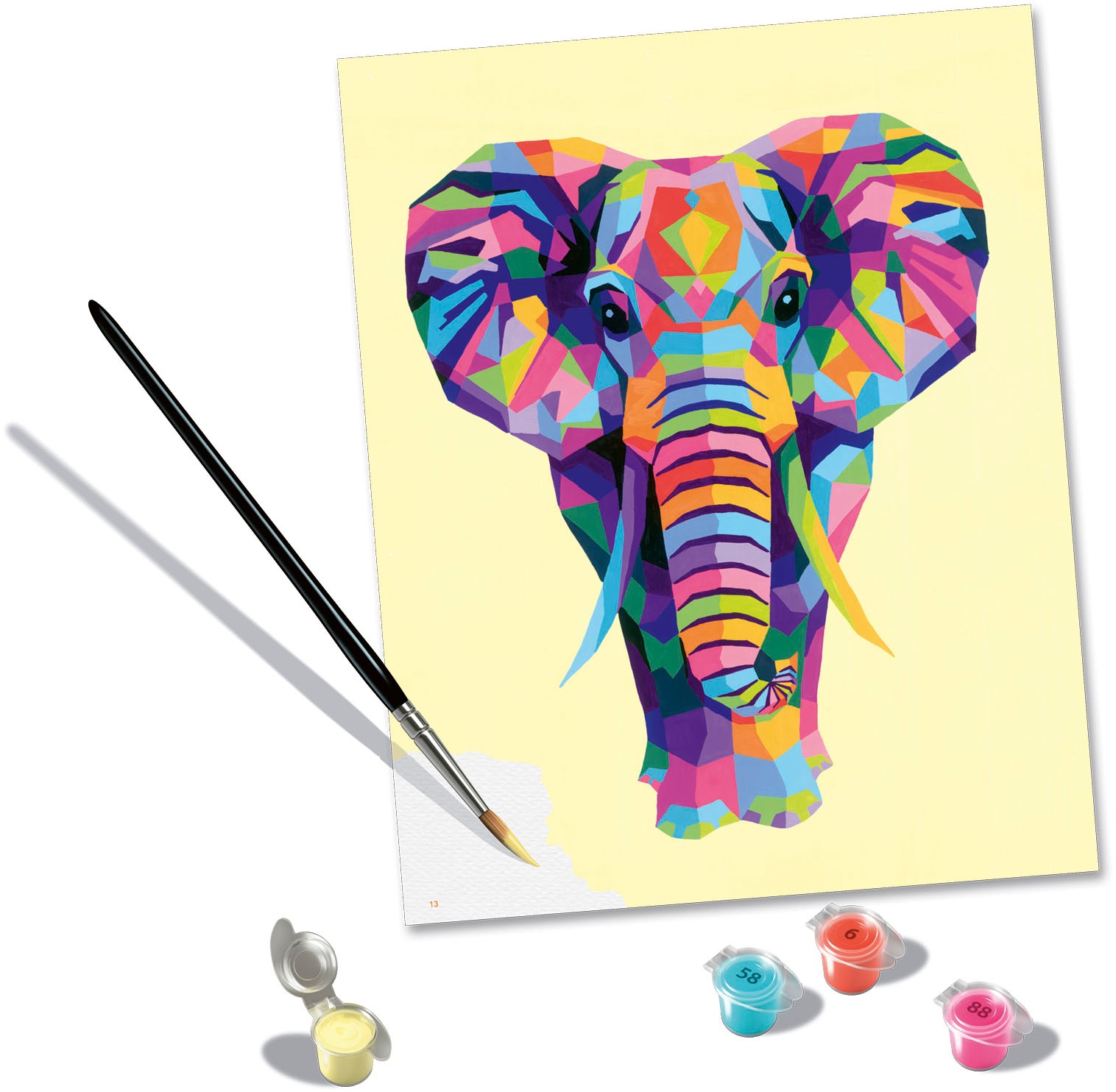 Ravensburger Malen nach Zahlen »CreArt, Funky Elephant«, Made in Europe