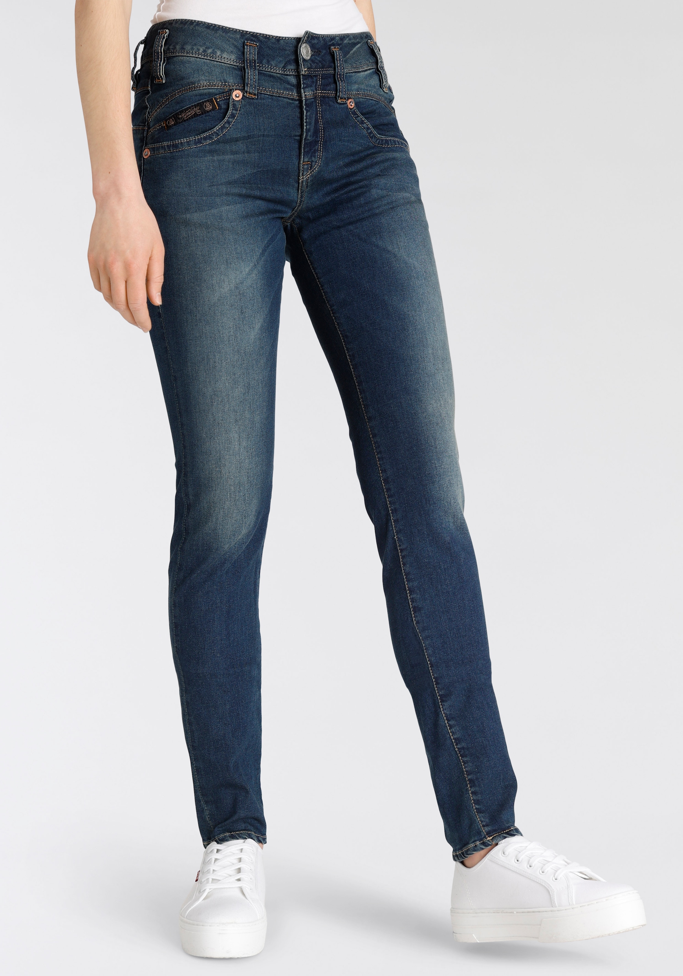 Herrlicher Slim-fit-Jeans »PEARL SLIM ORGANIC«, extra komfortabel