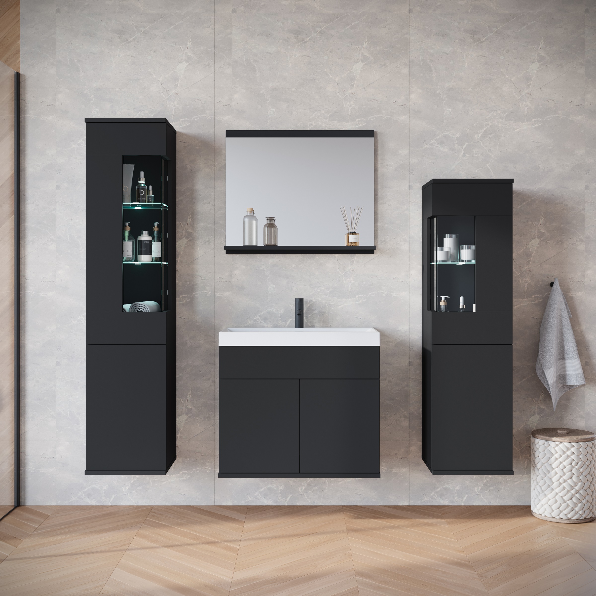 INOSIGN Badmöbel-Set »Kenia« Set, 5 Stk. tlg. günstig online kaufen