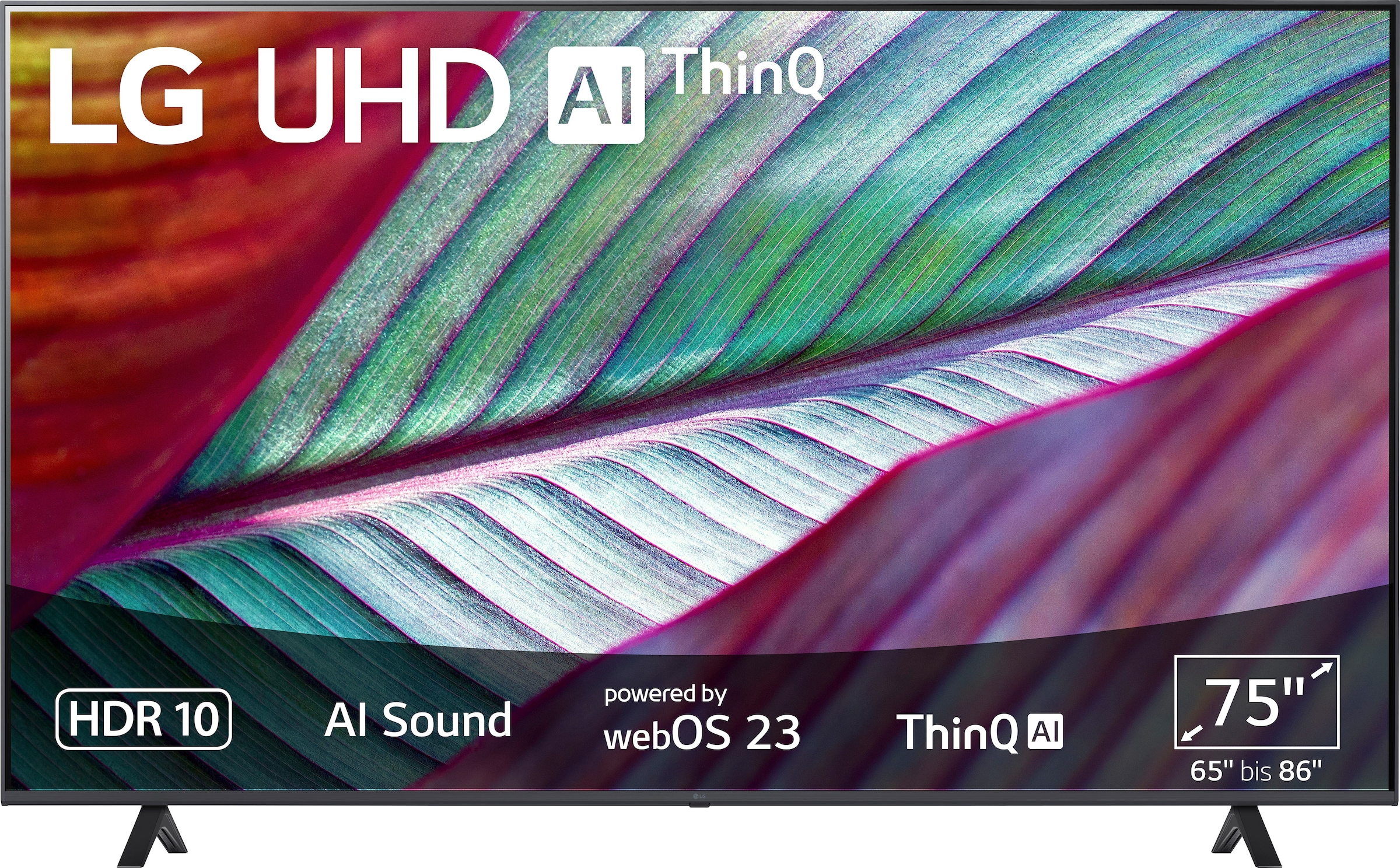 auf kaufen Sound,AI Rechnung 4K UHD,α5 cm/75 LCD-LED 189 4K Control Ultra HD, Zoll, »75UR78006LK«, Fernseher Gen6 Smart-TV, LG Brightness AI-Prozessor,HDR10,AI