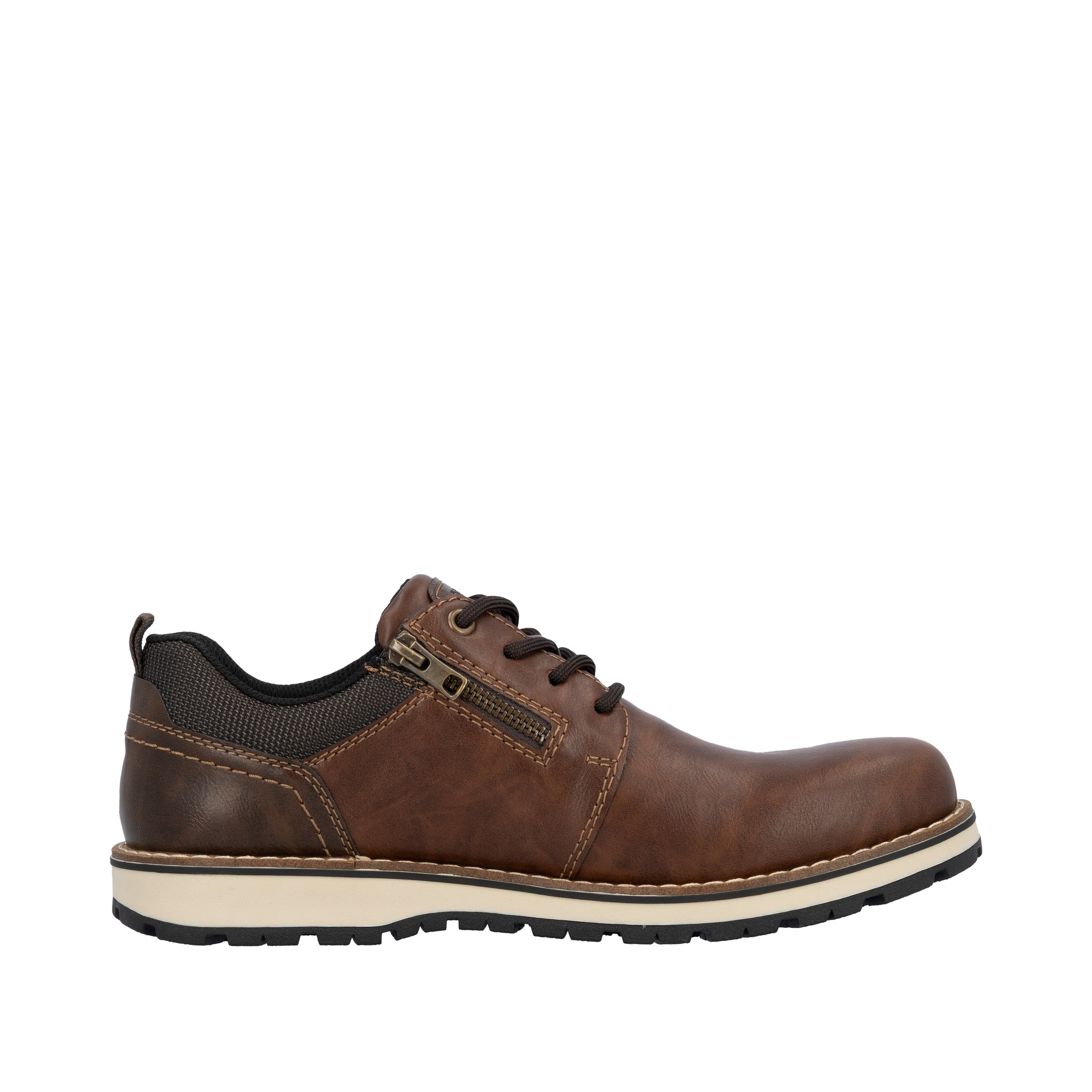 Rieker Schnürschuh, Business Schnürer, Halbschuh, Casual Sneaker mit Innenreißverschluss