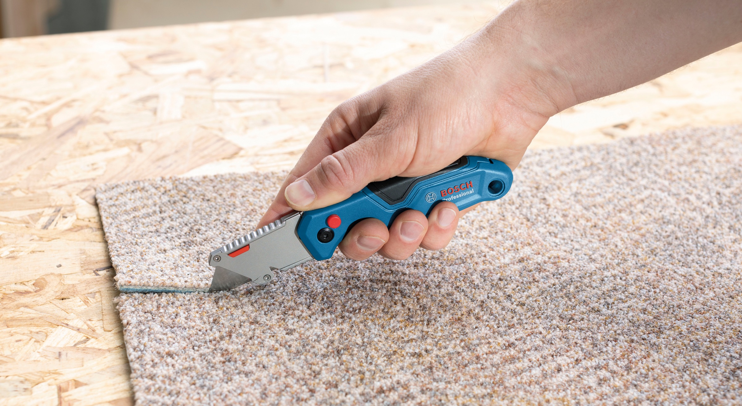 Bosch Professional Taschenmesser »»Professional« Klappmesser«, Quick-Change, Schnellwechsel, Messerwechsel, Robustes Gehäuse