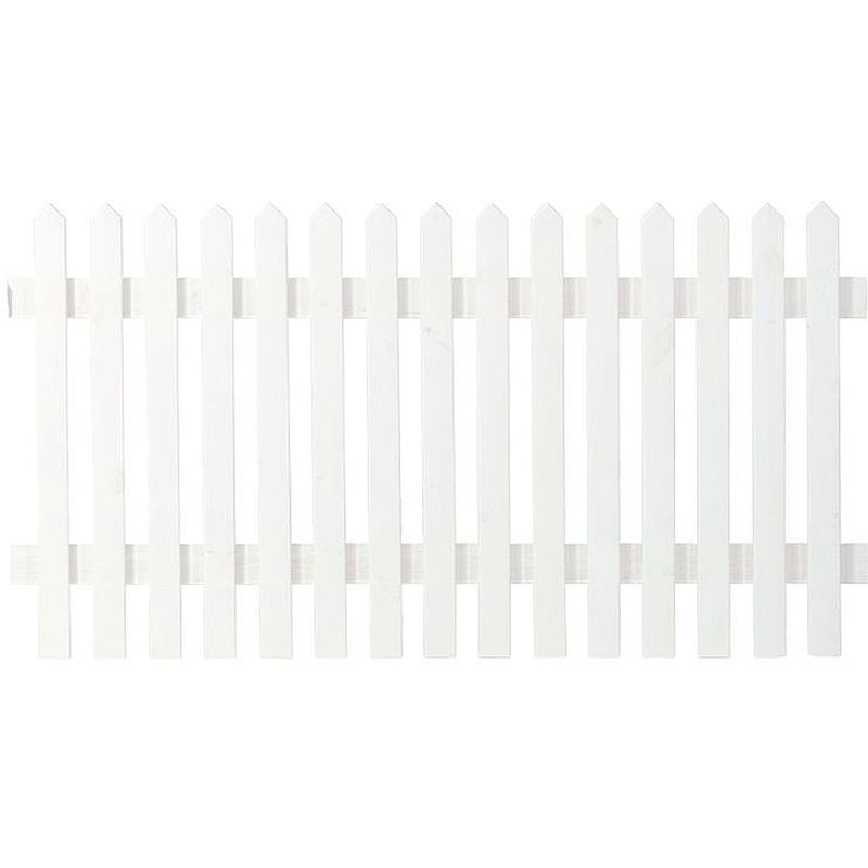 PLUS Gartenzaun »Skagen« Höhe: 80 und 120 cm, Gesamtlänge: 4, 78 bis 23, 62 m, zum Einbetonieren Weiß