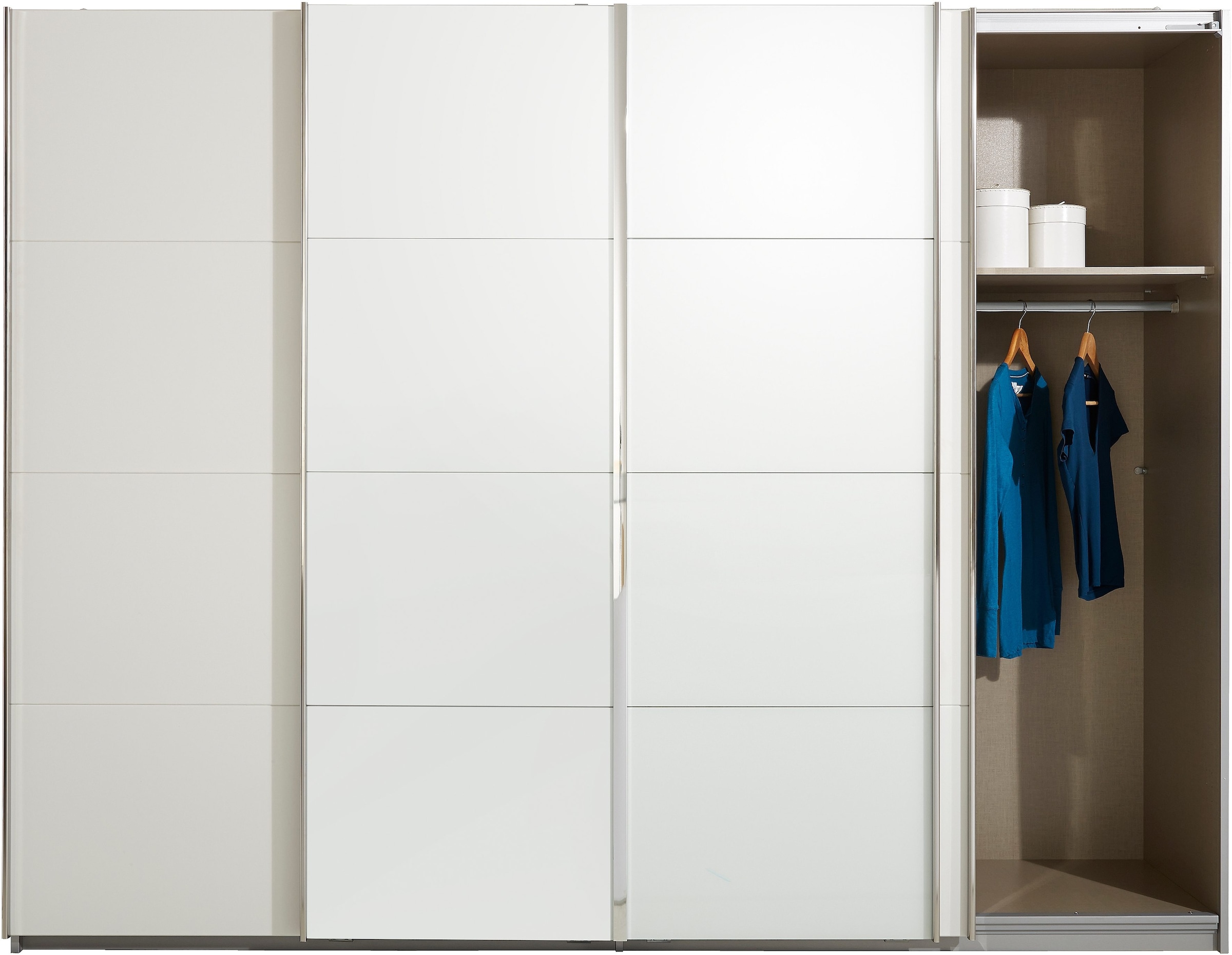 rauch Schwebetürenschrank, mit Synchronöffnung