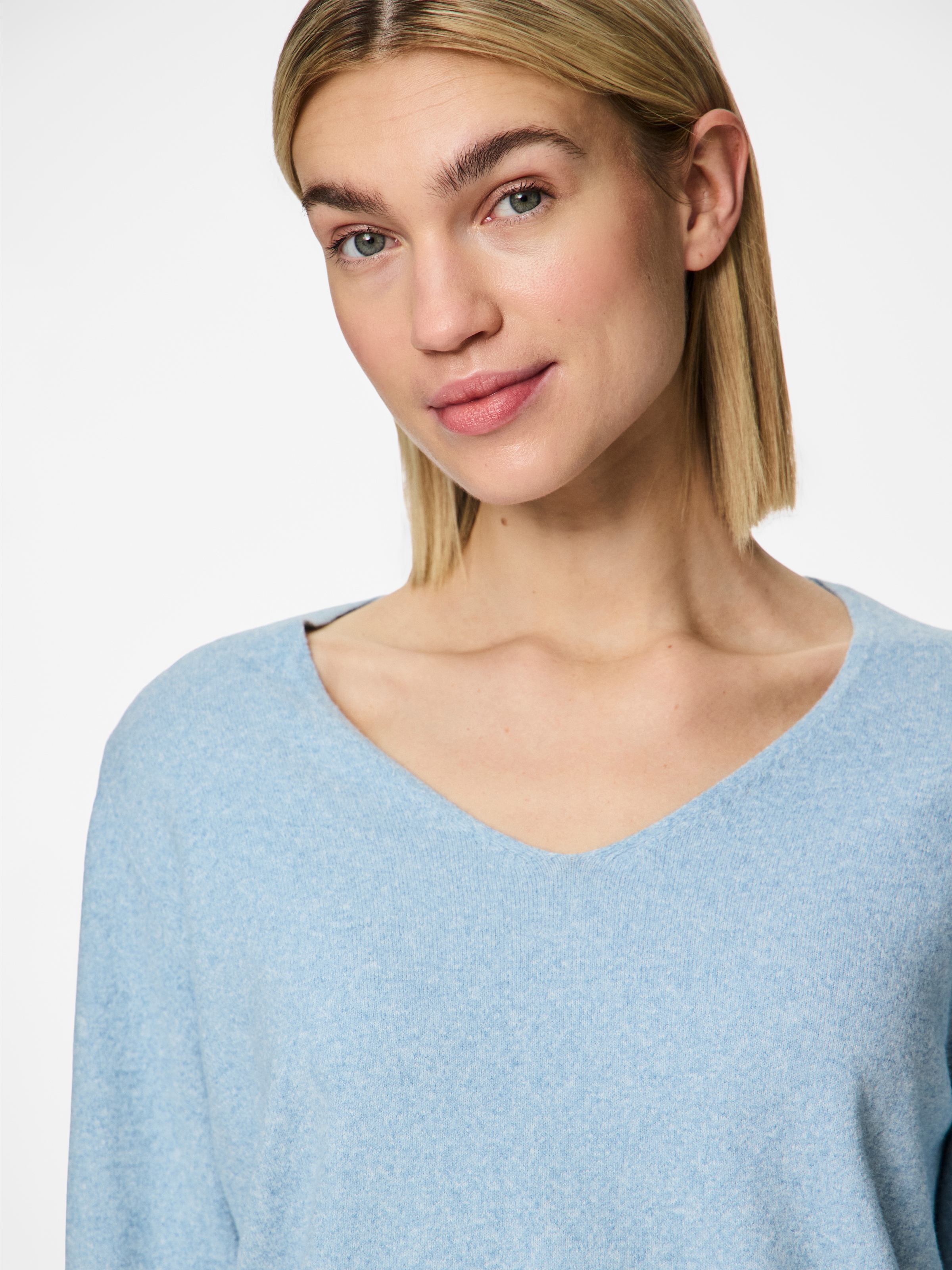 pieces V-Ausschnitt-Pullover »PCBREE LS V-NECK KNIT NOOS BC«