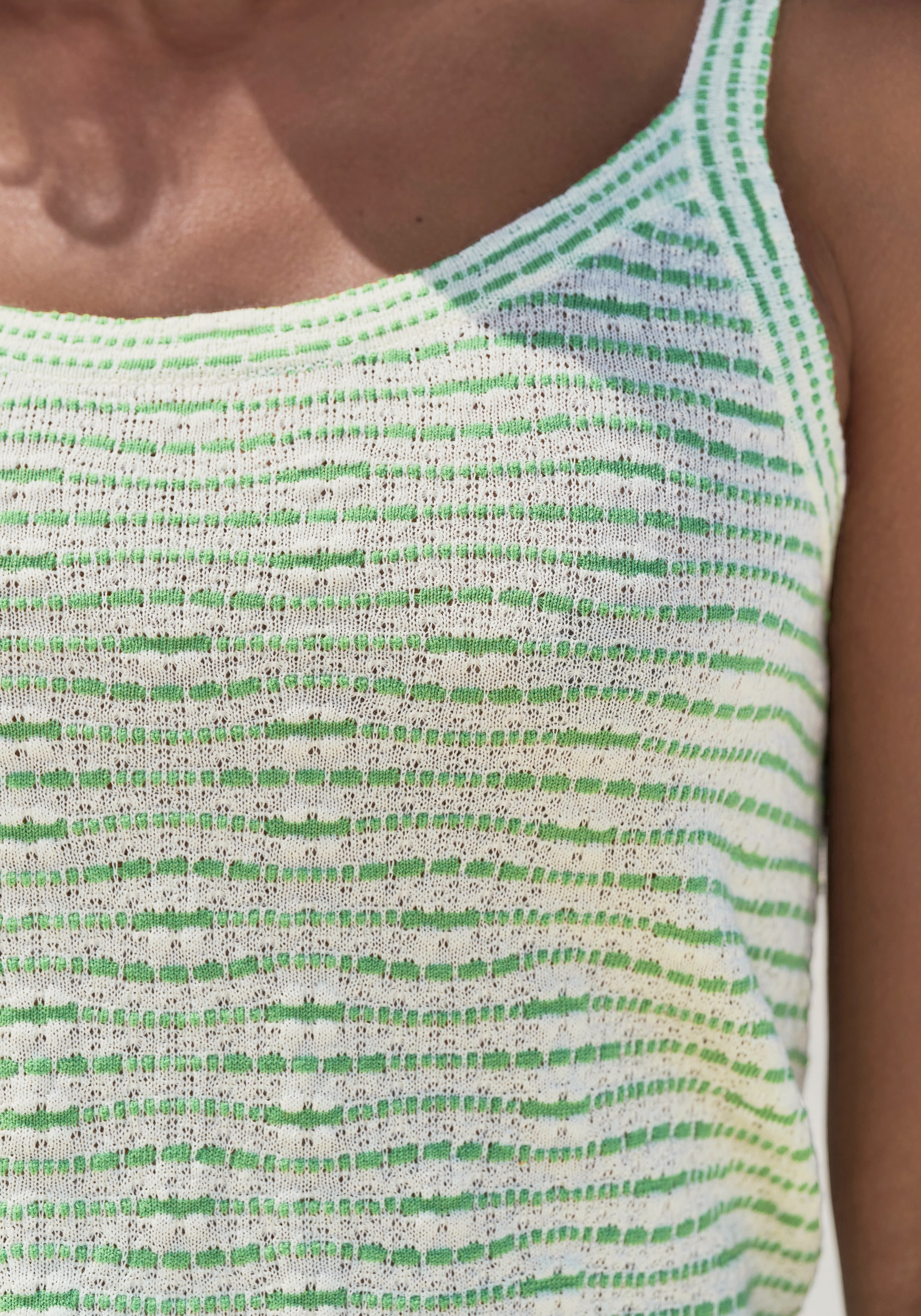 Vivance Stricktop »mit Streifenstruktur«, aus leichter Feinstrickqualität