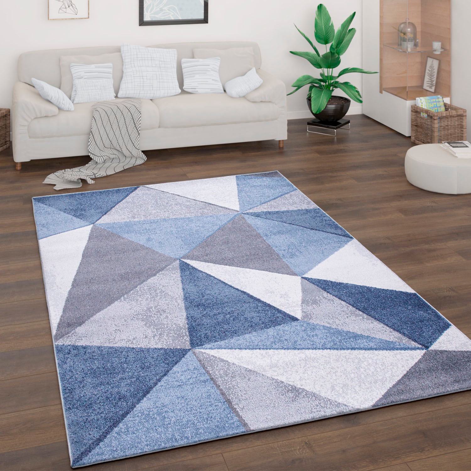 Paco Home Teppich »Bari 874«, rechteckig, 13 mm Höhe, Kurzflor, modernes ge günstig online kaufen