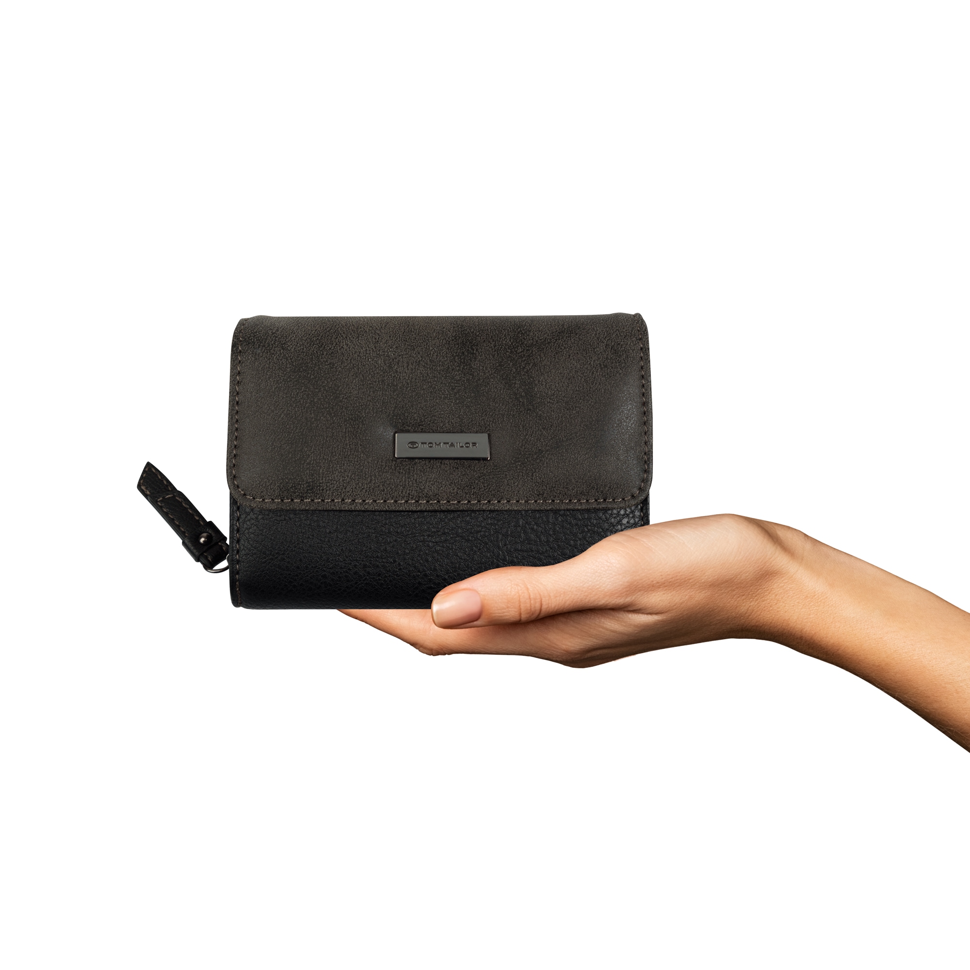 TOM TAILOR Geldbörse »Elin« harmonischer Materialmix mit leicht kontrastfarbener Steppung