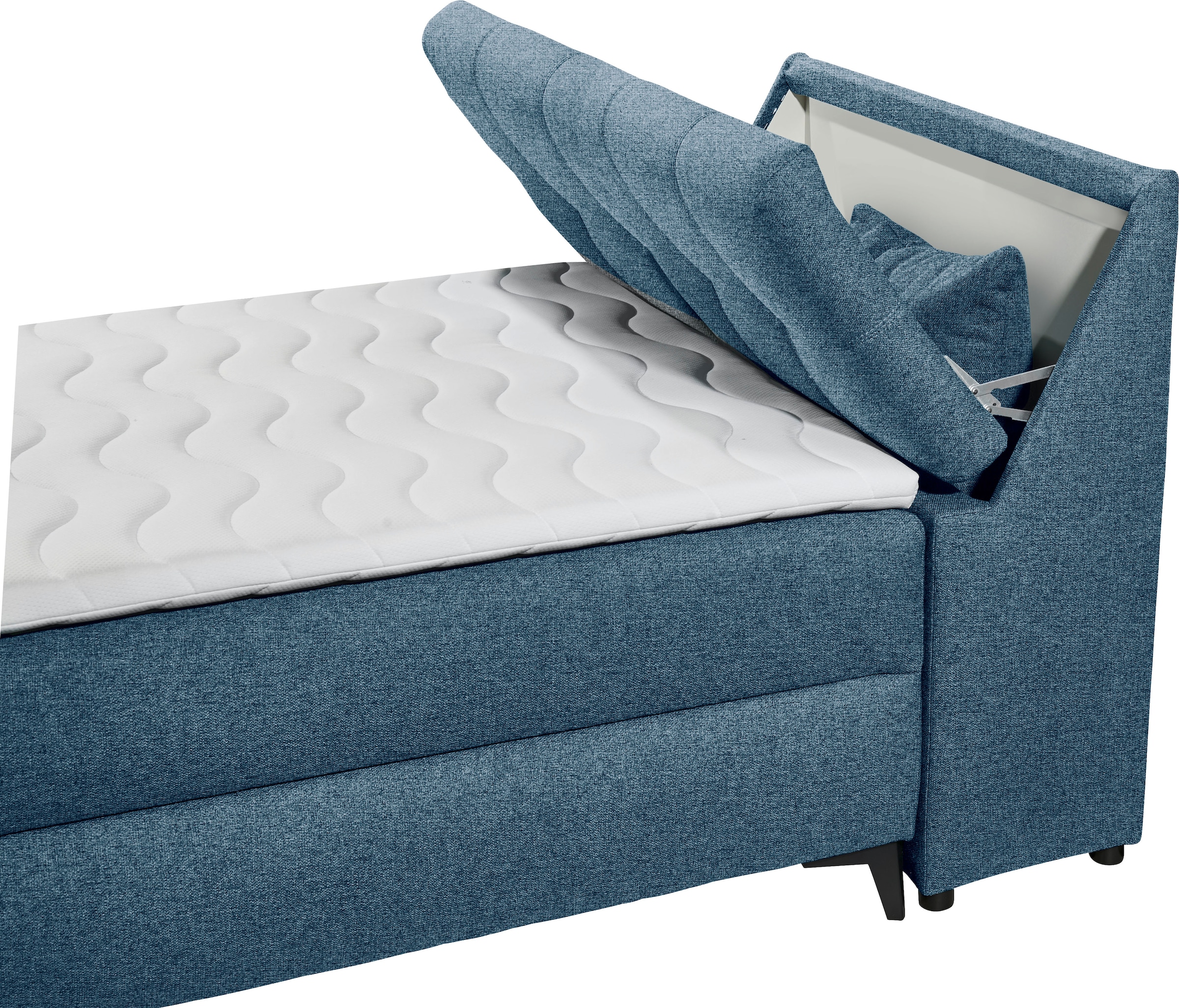 ED EXCITING DESIGN Boxbett »Atlantis« mit Bettkasten und Stauraum im Kopfteil