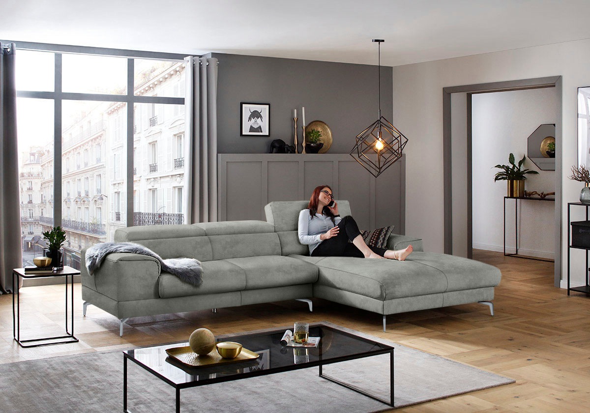 W.SCHILLIG Ecksofa »piedroo, Designsofa mit tollem Sitzkomfort, bequem und günstig online kaufen