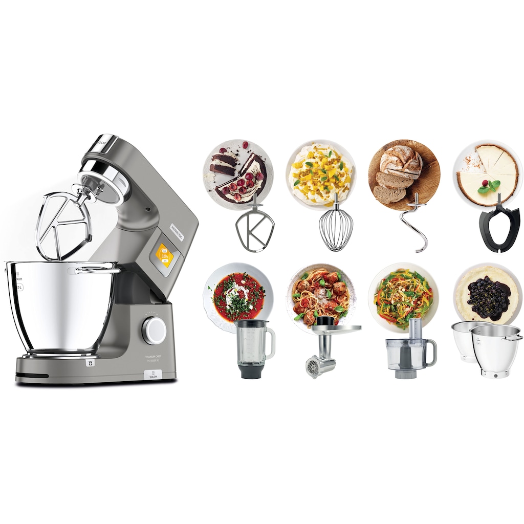 KENWOOD Küchenmaschine »Titanium Chef Patissier XL KWL90.594SI«