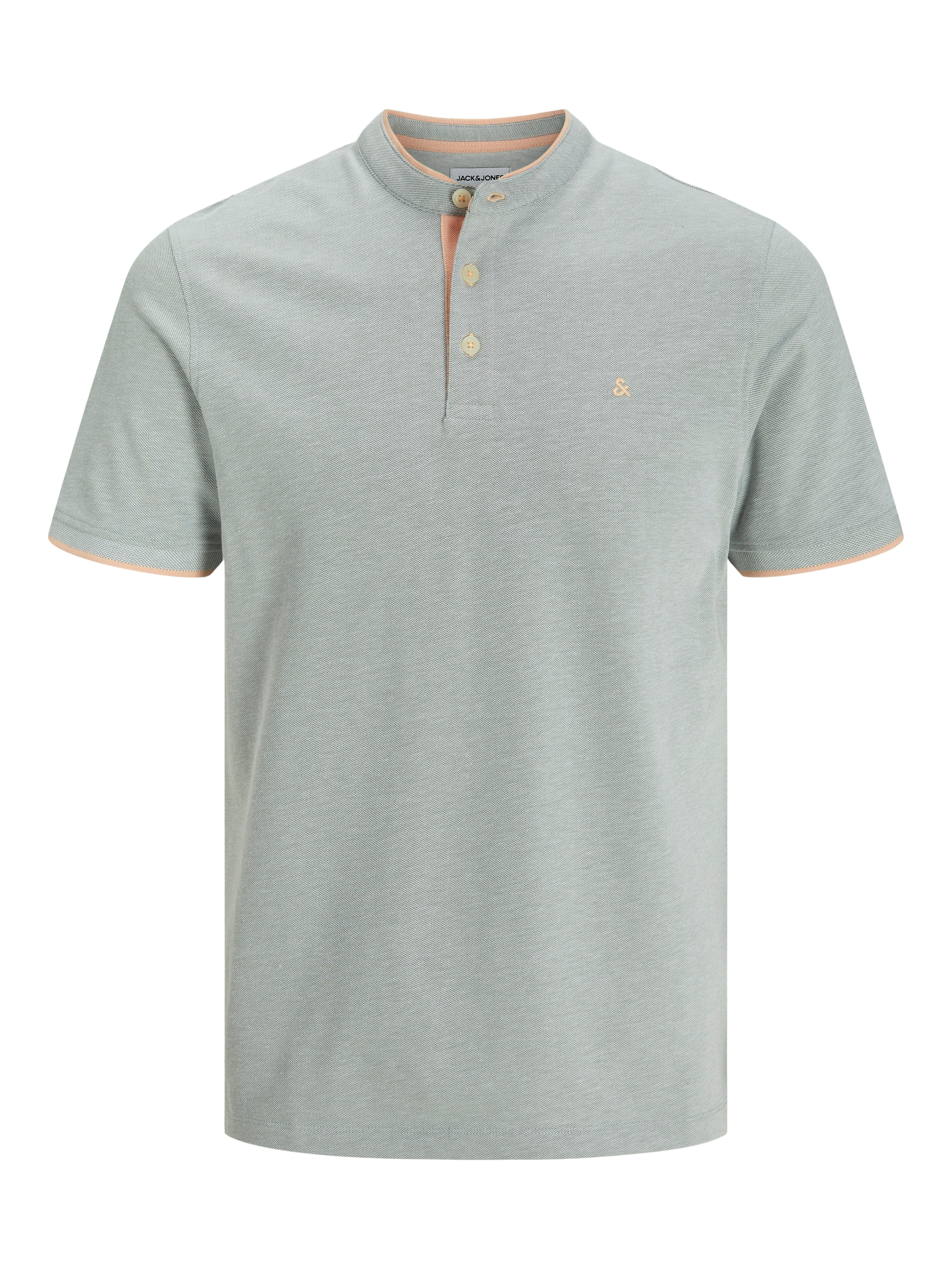 Jack & Jones Poloshirt »JJEPAULOS MAO POLO«, mit Logo Stickerei