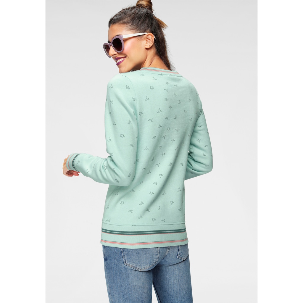 Ocean Sportswear Sweatshirt, mit Lederimitatbadge