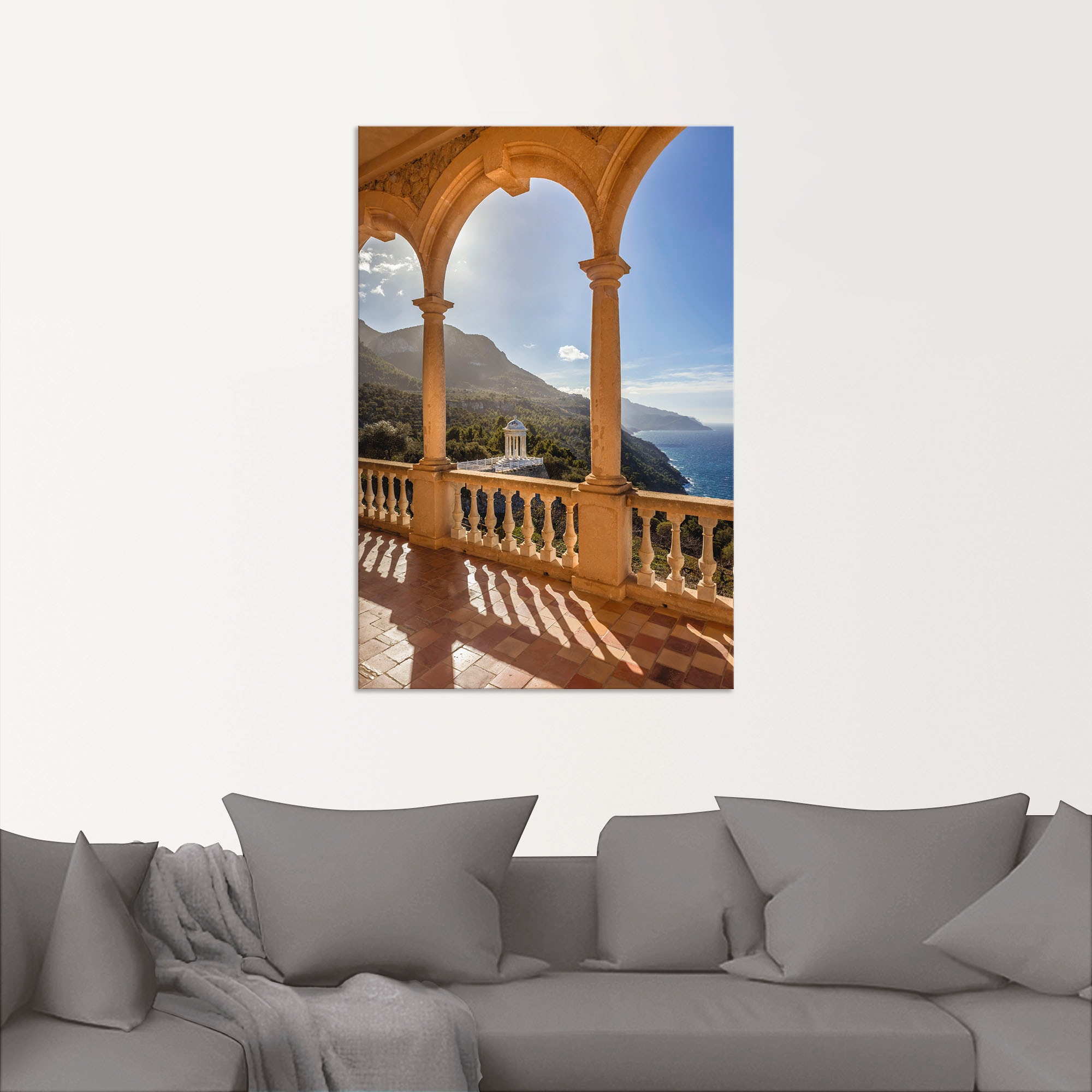 Artland Wandbild »Herrenhaus Son Marroig Küste, Mallorca«, Elemente der Architektur, (1 St.), als Alubild, Outdoorbild, Wandaufkleber in verschied. Größen