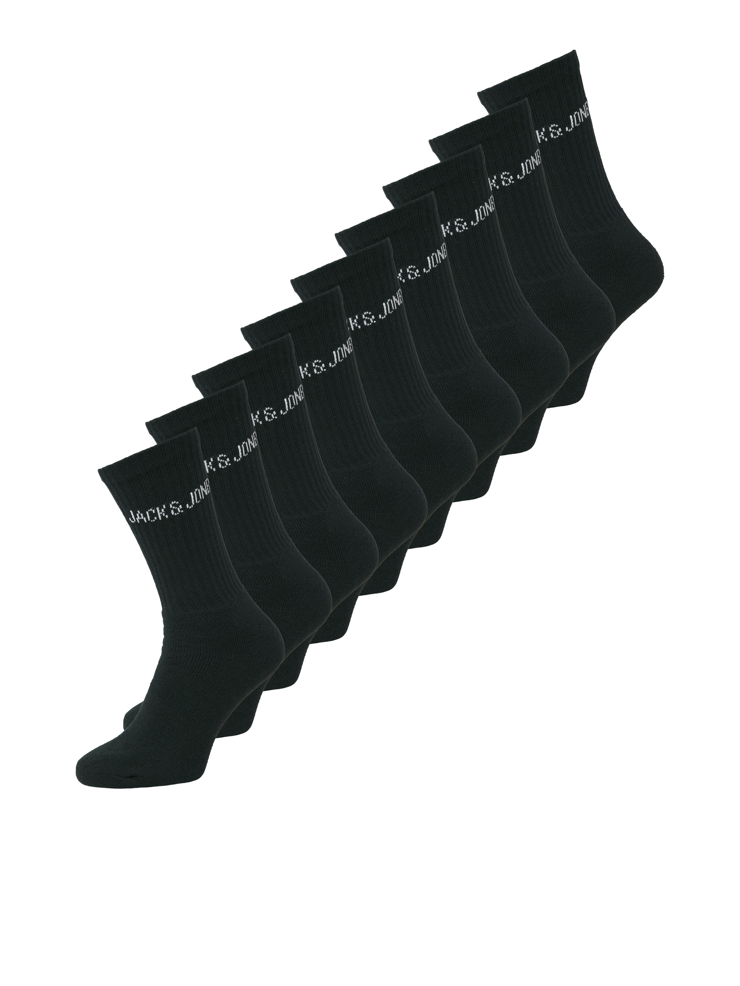 Jack & Jones Tennissocken »JACREGEN TENNIS SOCKS 9 PACK NOOS« Packung, 9 Paar tlg. Baumwollmischung, Einheitsgröße