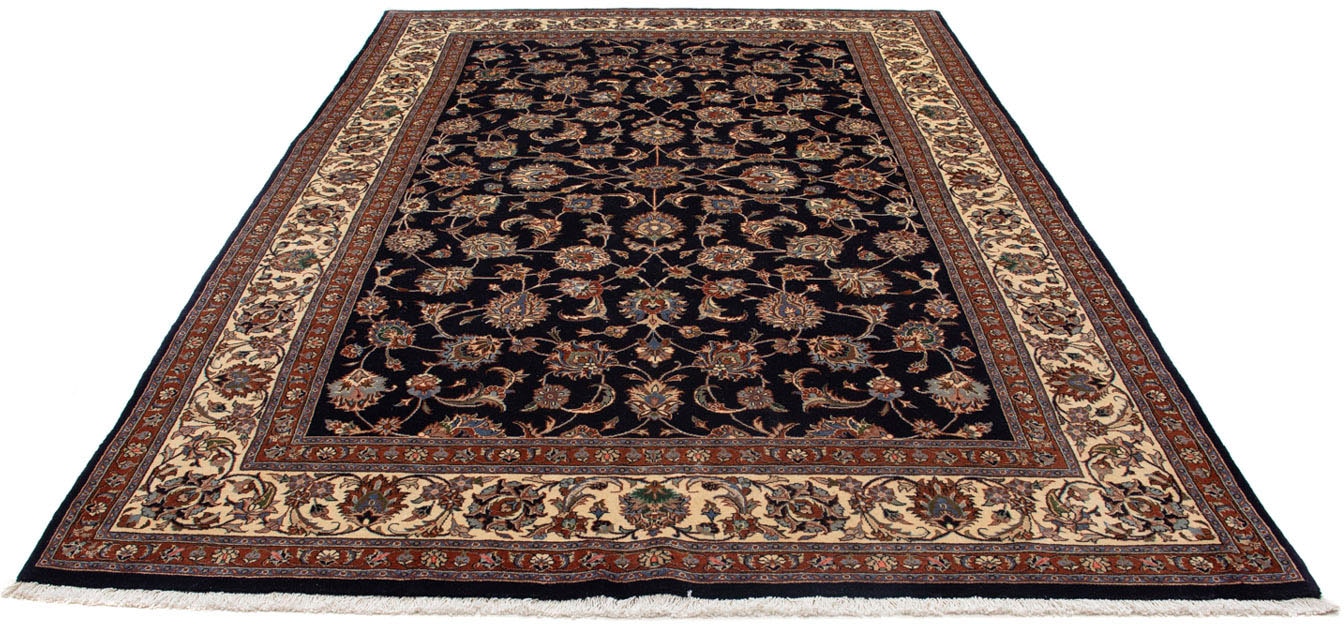 morgenland Wollteppich »Kaschmar Blumenmuster Nero 288 x 190 cm«, rechtecki günstig online kaufen