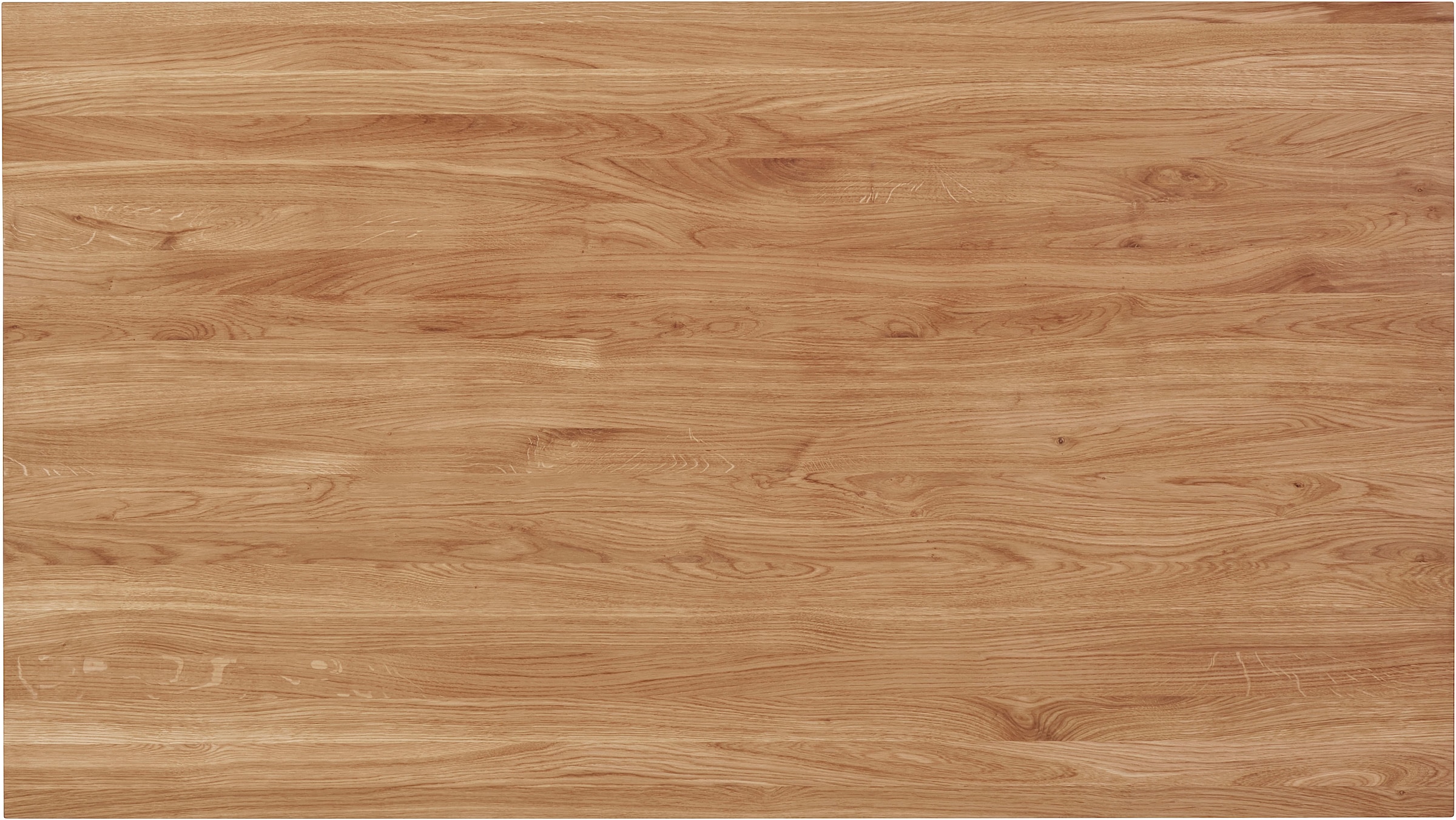 andas Esstisch, Tischplatte aus massiver Eiche, FSC®- Massivholz, Gestell aus Metall