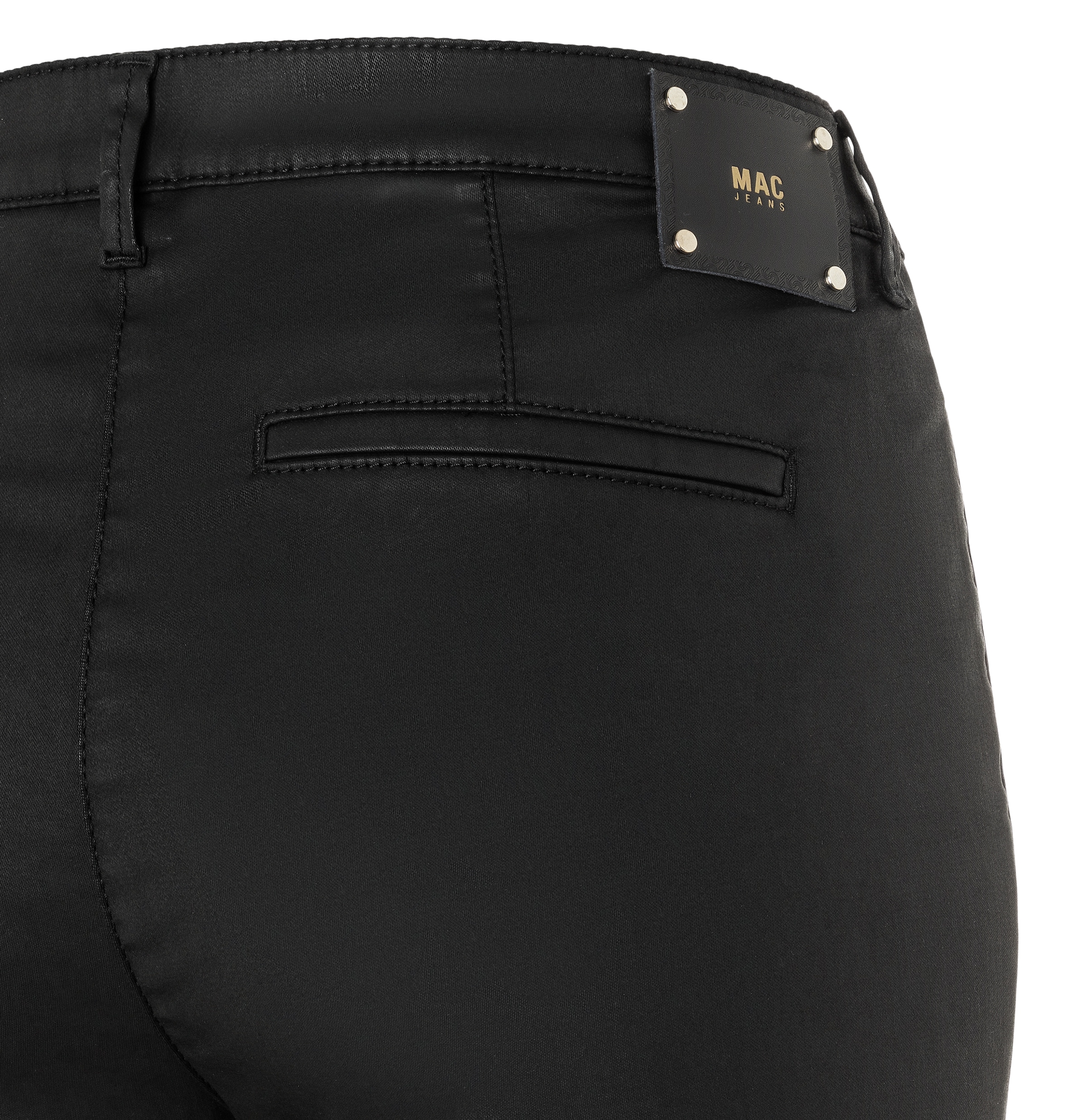 MAC Chinohose »CHINO turn up«  Leder-Optik