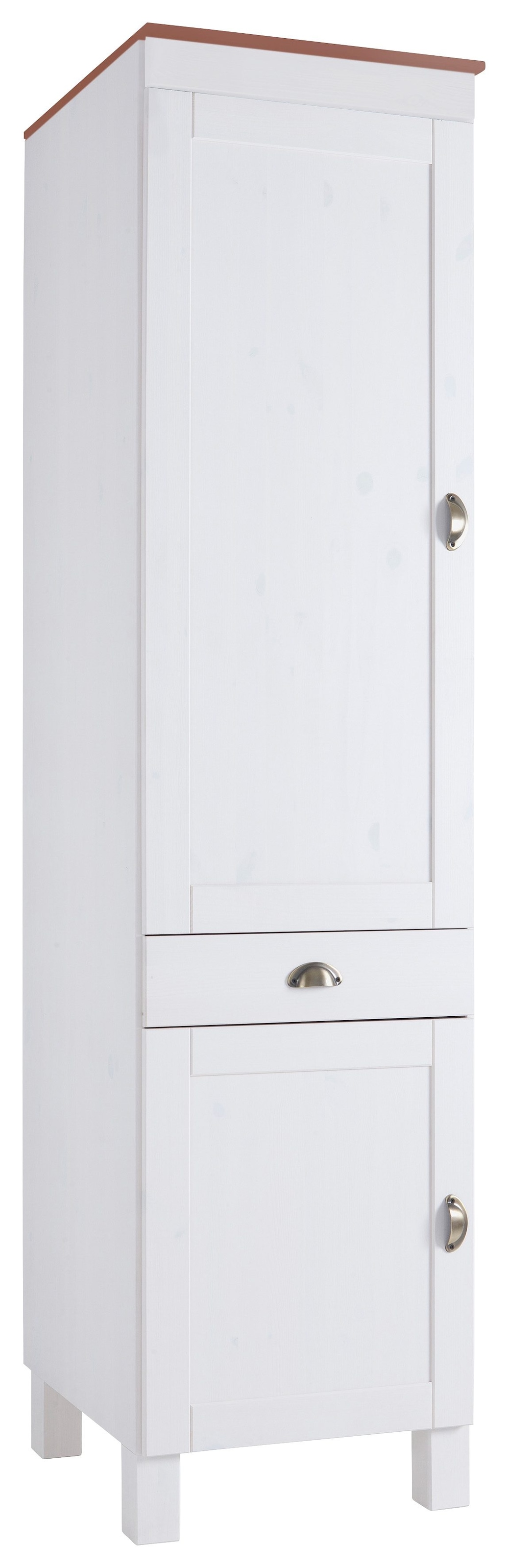 Home affaire Hochschrank »Oslo«, 50 cm breit, in 2 Tiefen, 2 Türen, 1 Schublade, aus massiver Kiefer