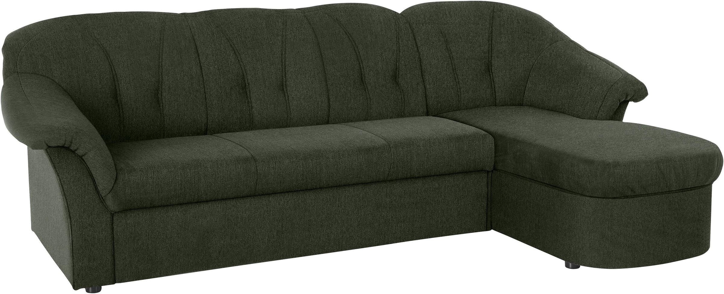 DOMO collection Ecksofa »Pegnitz, elegante Rückensteppung, kompakte Stellmaße 238/141cm, L-Form«, wahlweise mit Bettfunktion