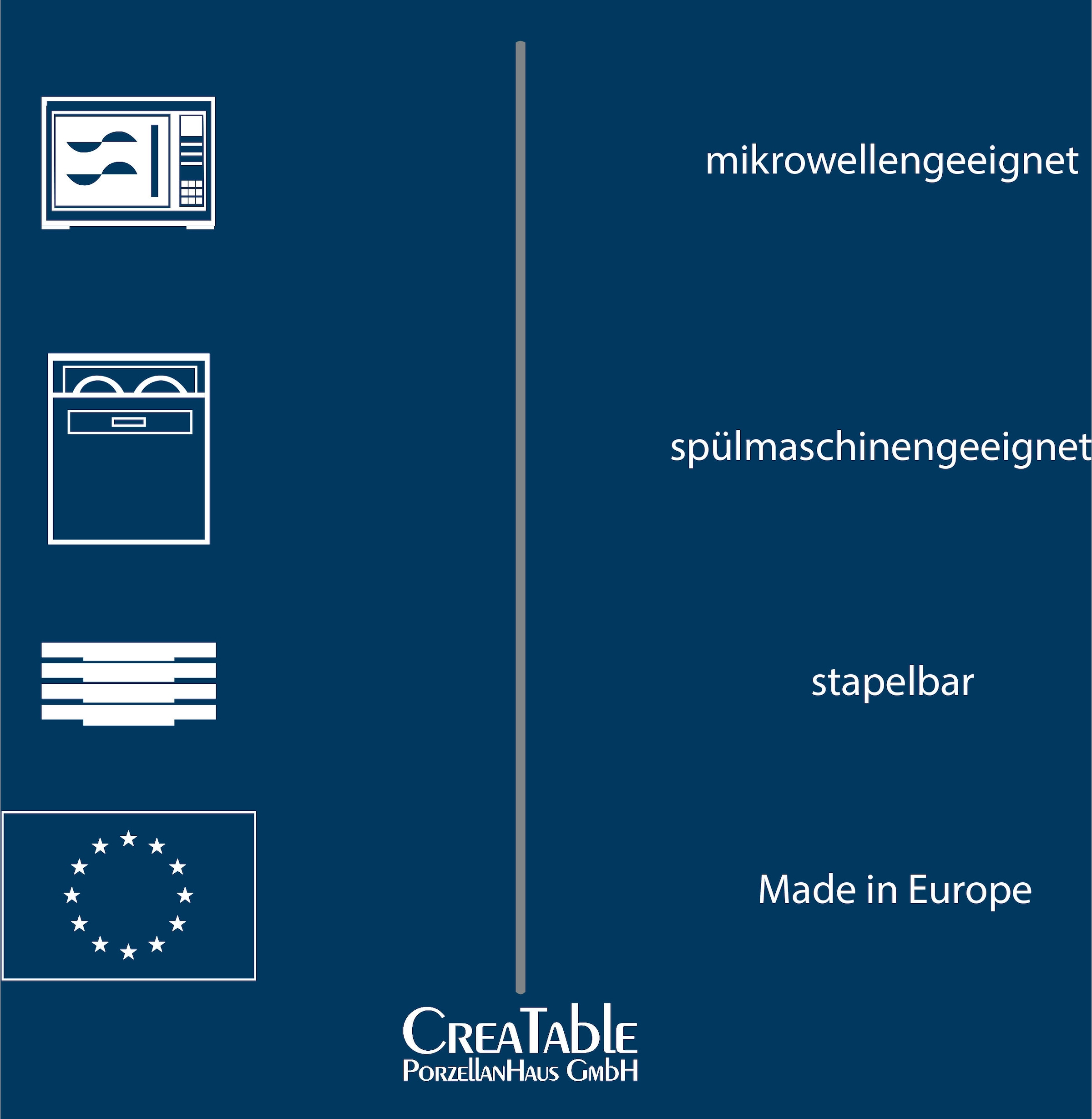 CreaTable Tafelservice »Teller Set, Geschirr-Set Chef Collection«, (Set, 12 tlg., Teller Set für 6 Personen), Suppenteller, Speiseteller, nordisches Design, 12 Teile für 6 Personen