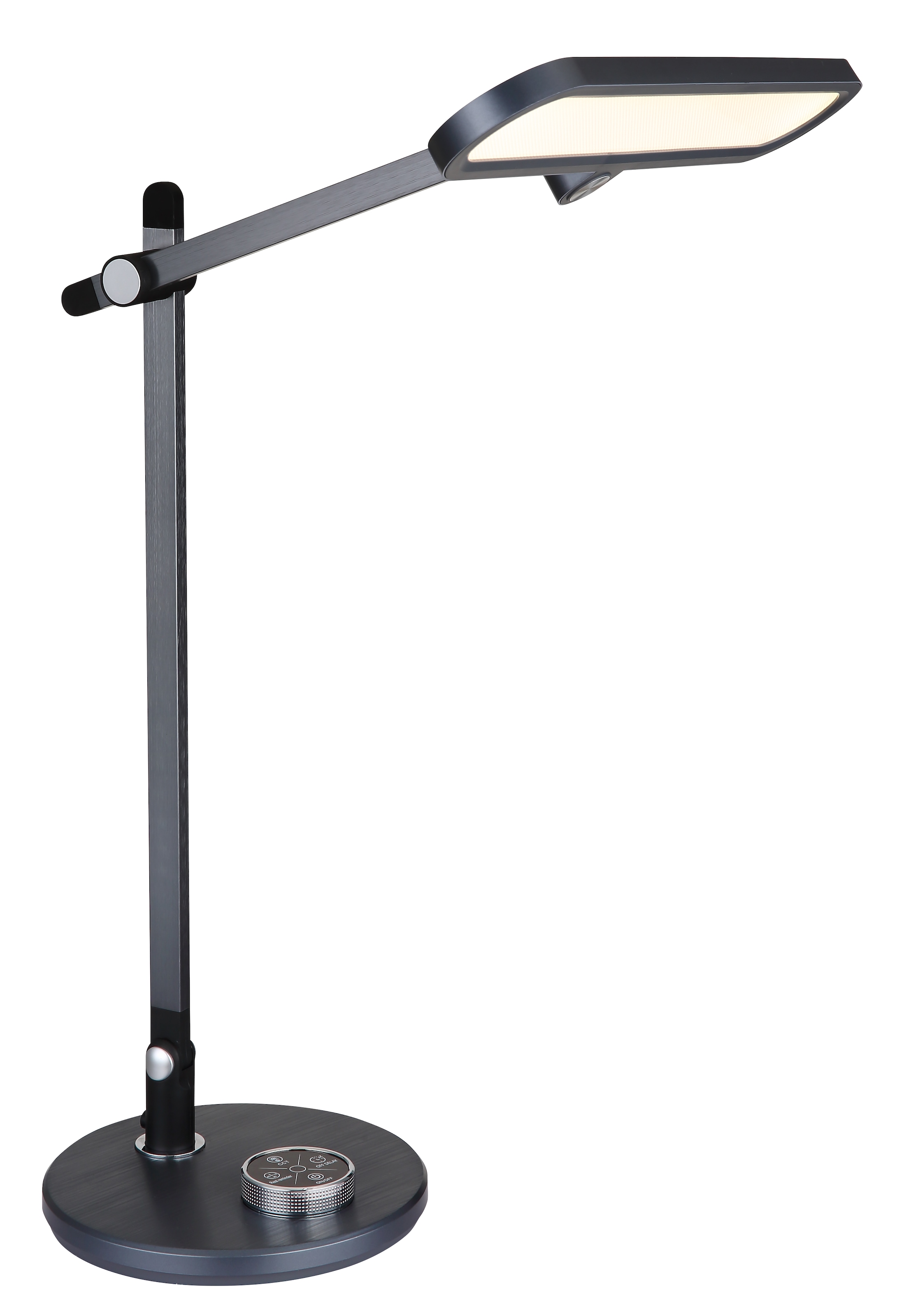 GLOBO LIGHTING LED Tischleuchte »BERLETTA«, Leuchtmittel LED-Modul | LED fest integriert, Tischlampe/Arbeitszimmer/Bürotischleuchte/grau/beweglich