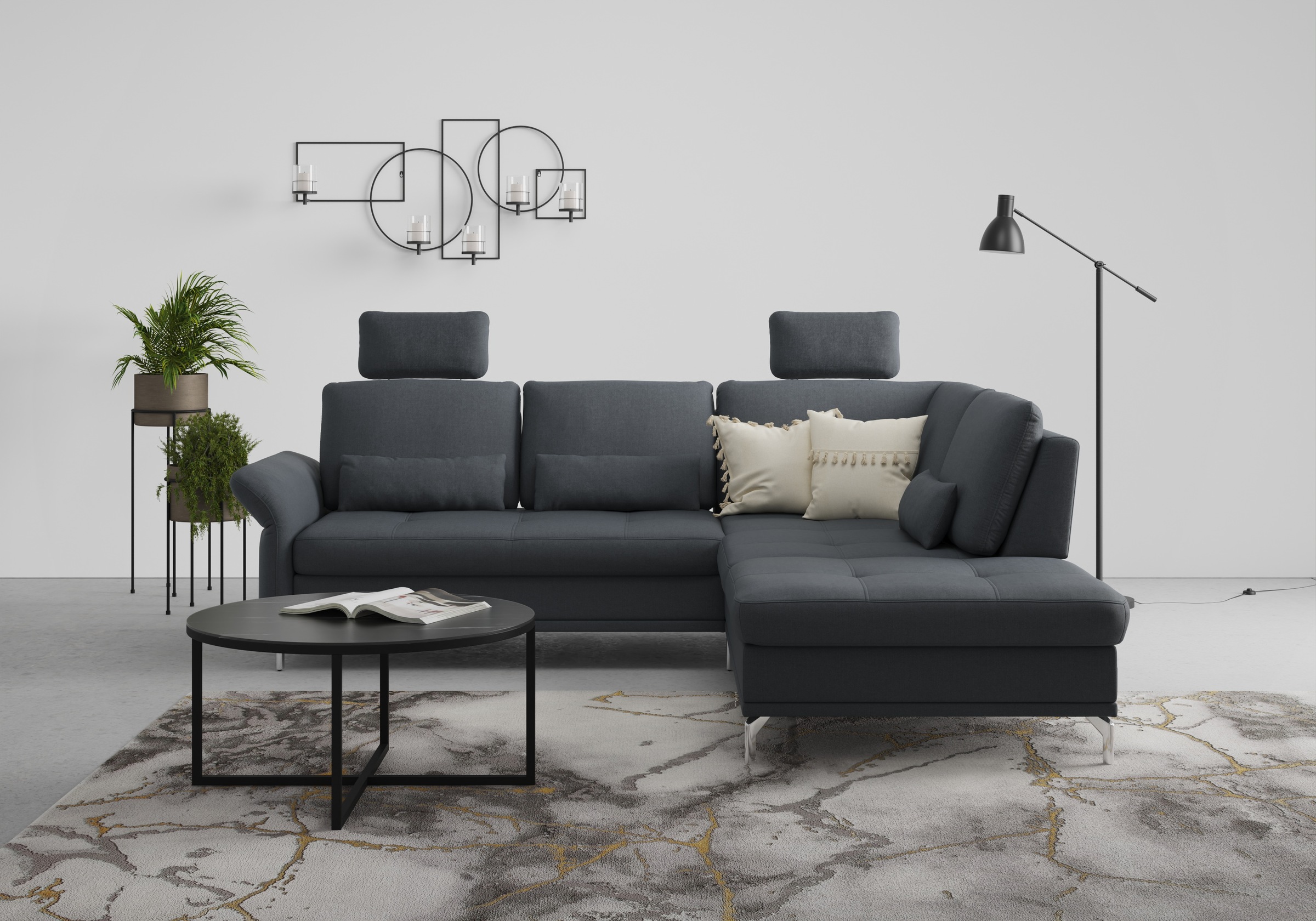 INOSIGN Ecksofa »Palm Beach L-Form«, Federkern, mit Sitztiefenverstellung, wahlweise mit Bettfunktion