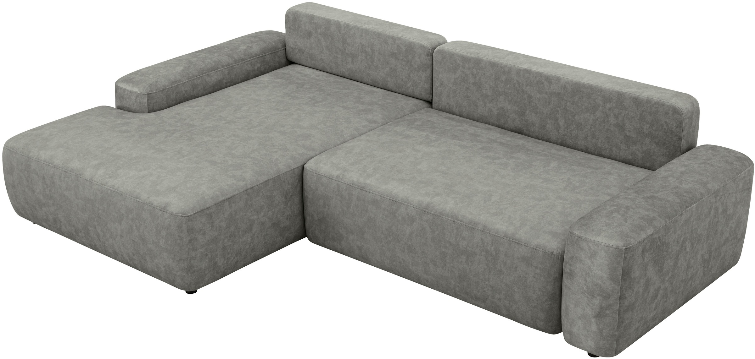 INOSIGN Ecksofa »TORGE (264cm), Schlafsofa in Cord, Samtvelours o Struktur fein, L-Form«, Schlaffunktion, Bettkasten, Liegefläche: 125/210 cm