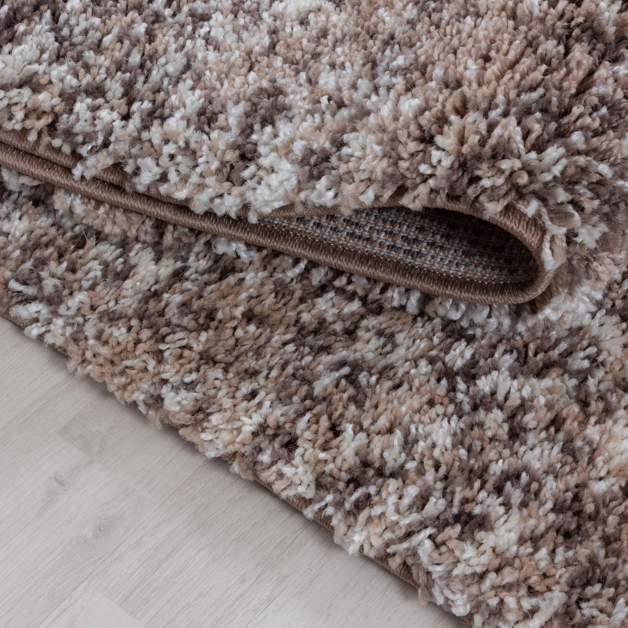 Ayyildiz Teppiche Hochflor-Teppich »Enjoy Shaggy«, rechteckig, 50 mm Höhe, auch als Läufer, Shaggy, Langflor, meliert, Wohnzimmer