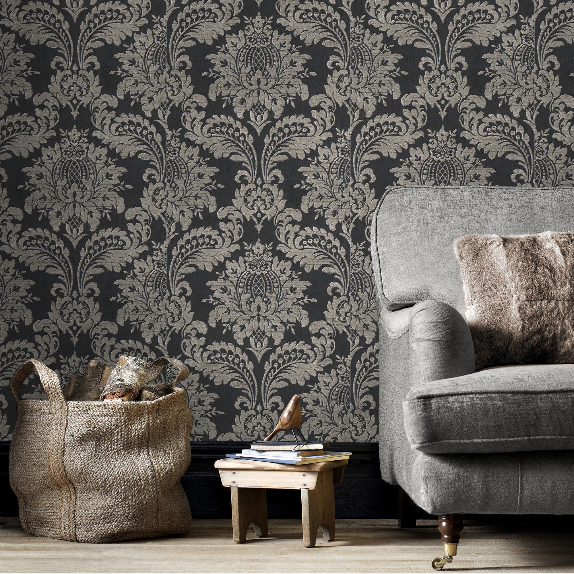 Sublime Vliestapete »DAMASK«, Retro, Design Tapeten günstig online kaufen