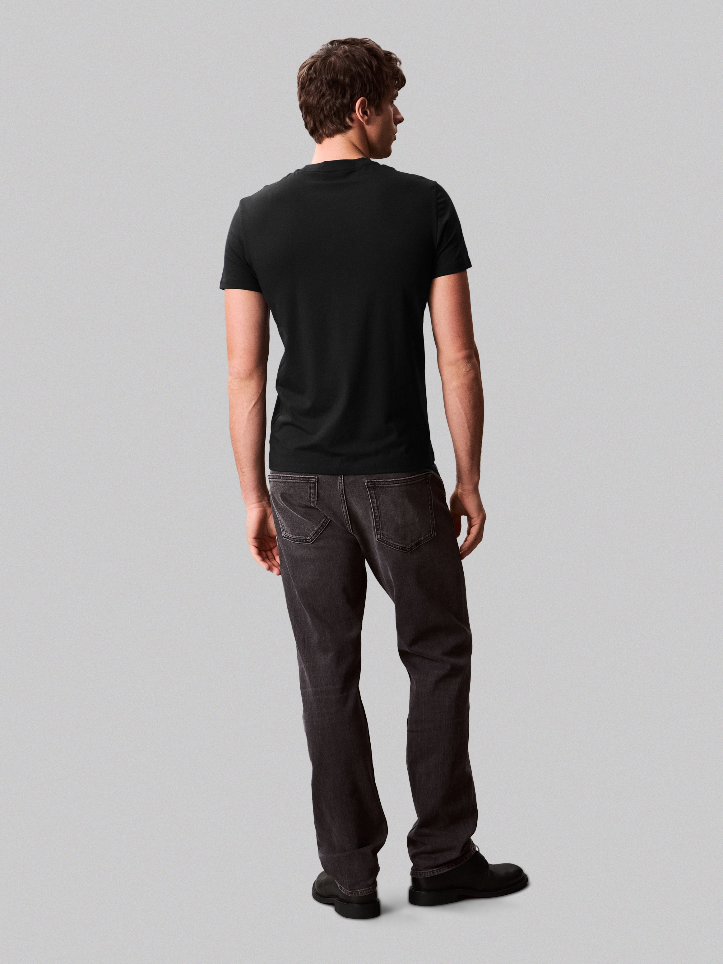 Calvin Klein T-Shirt »SS STRETCH COTTON SLIM TEE«, Mit Rundhalsausschnitt