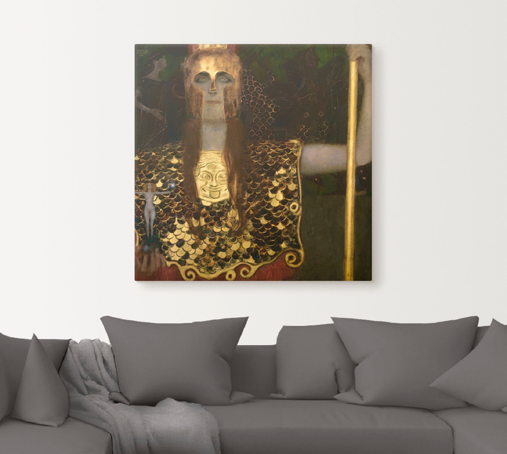 Artland Leinwandbild »Pallas Athene«, Götter, (1 St.), auf Keilrahmen gespa günstig online kaufen