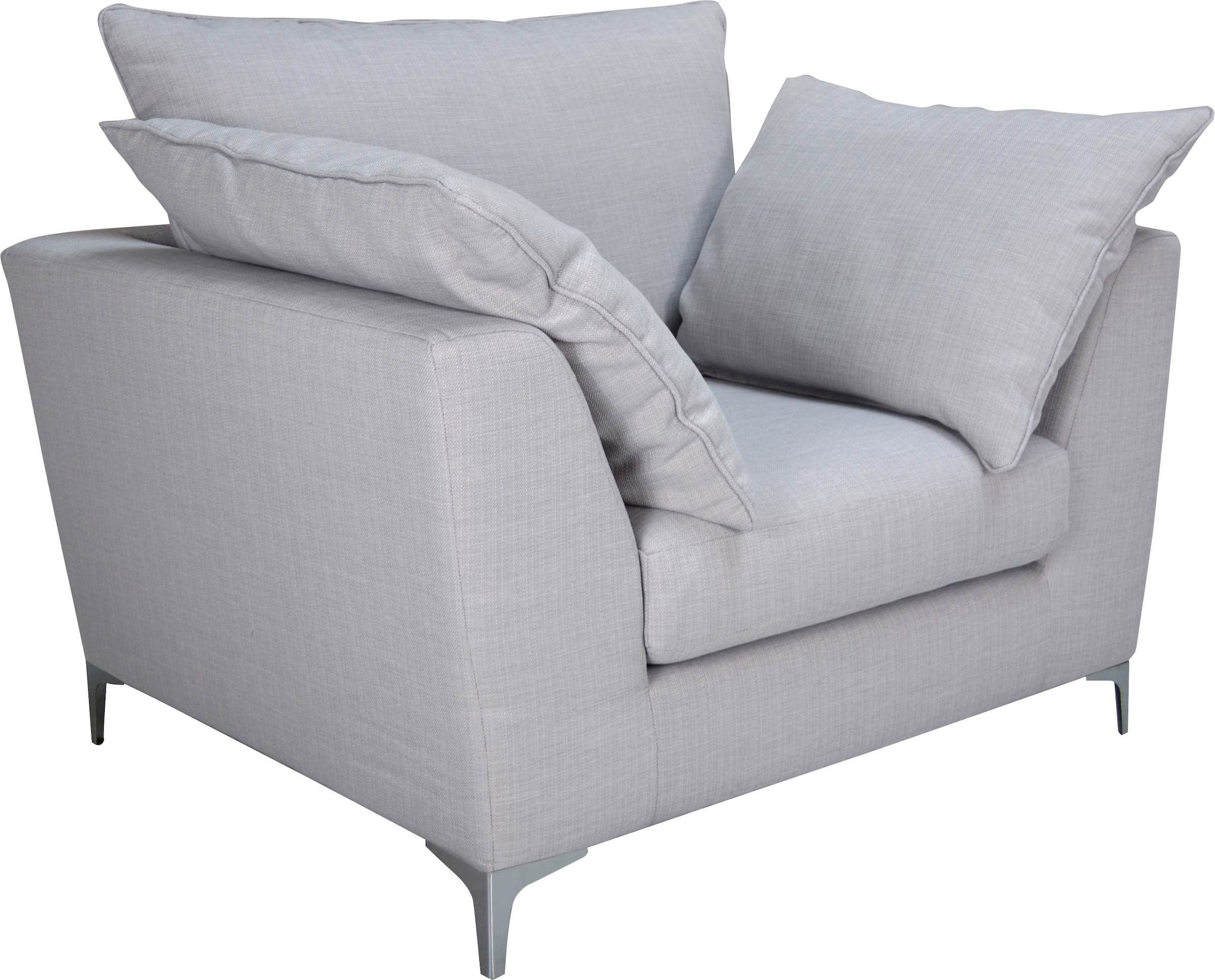 Leonique Sessel »Aspen«, Sessel "Aspen", modern, grau, Stoff "Magic Merlin", pflegeleicht