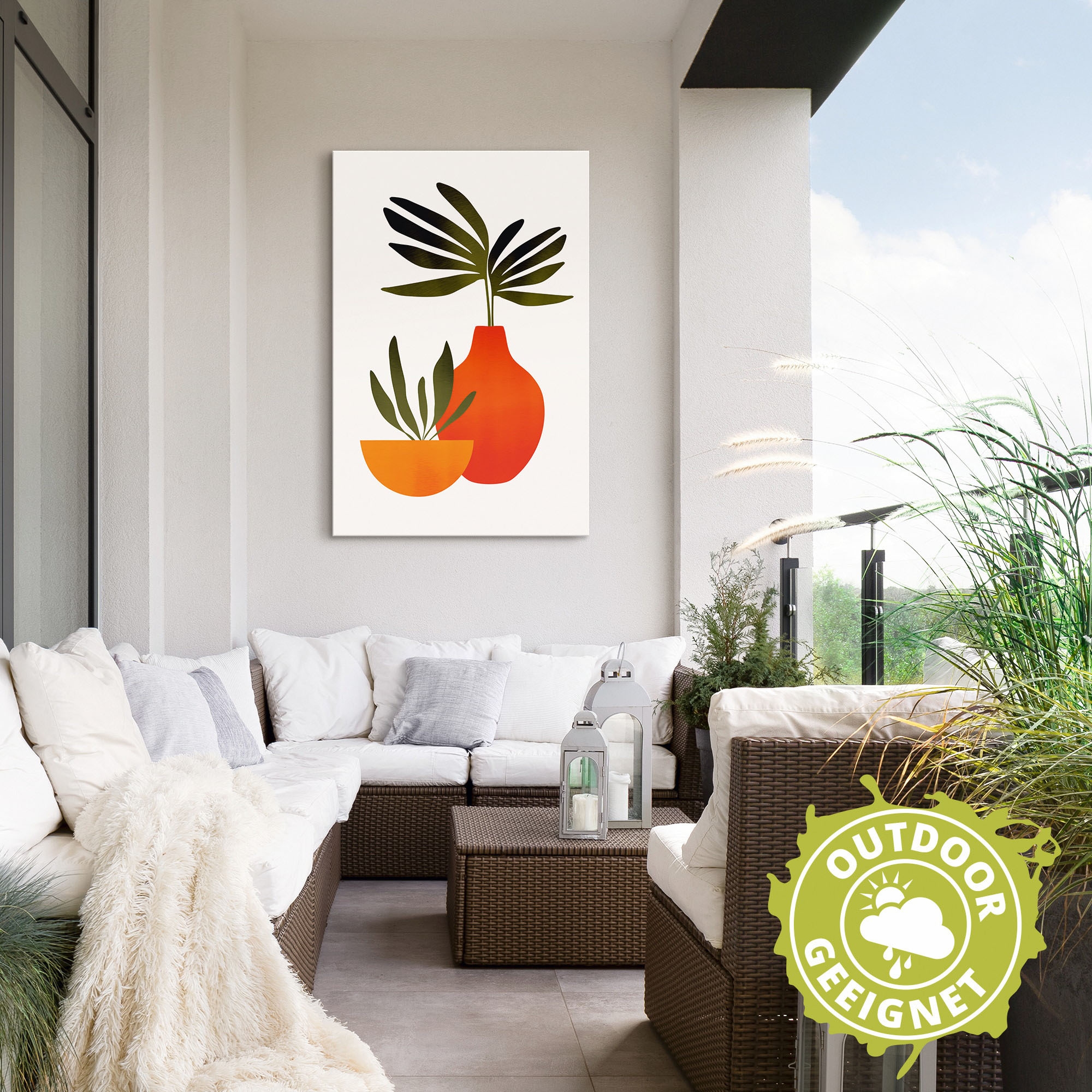 Artland Wandbild »Skandinavisches Stillleben«, Vasen & Töpfe, (1 St.), als Alubild, Outdoorbild, Leinwandbild, Poster in verschied. Größen