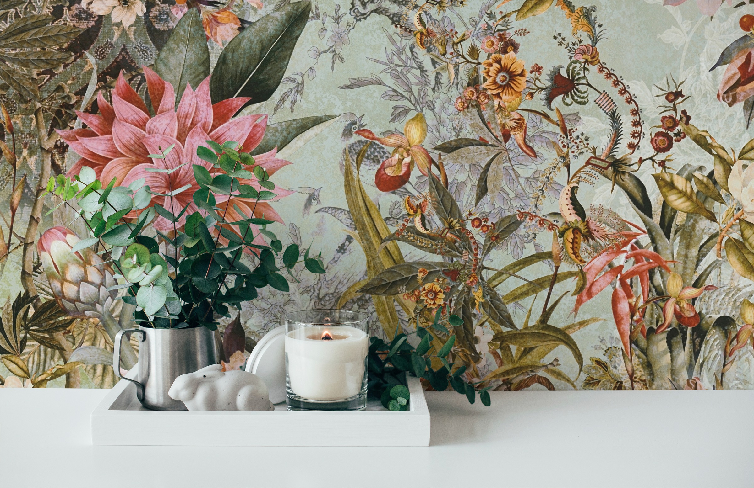 A.S. Création Vliestapete »Dream Flowery«, floral-botanisch-Wald, Floral Tapete Blumenoptik Tapeten Wohnzimmer Schlafzimmer Küche Design