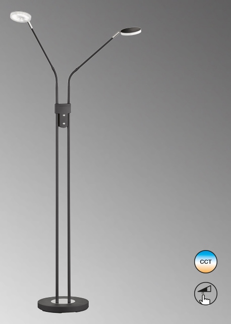 easy! BY FHL Stehlampe »Luna«, 2 flammig, Leuchtmittel LED-Modul | LED fest integriert